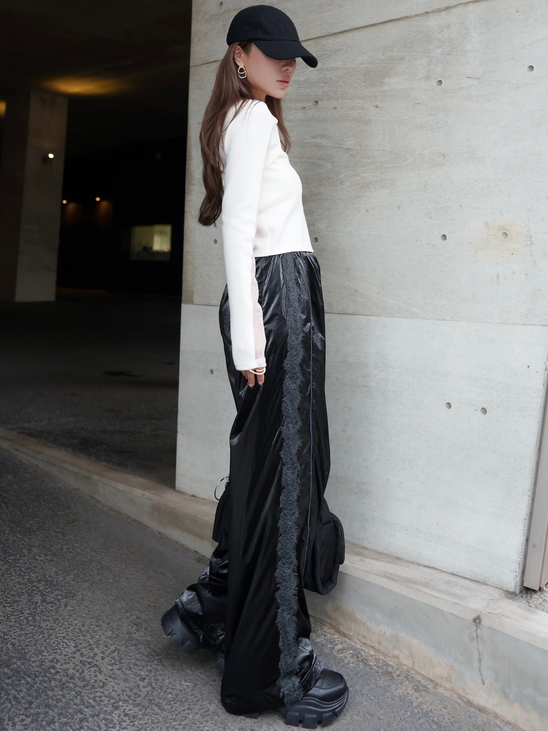 MODEL:159cm<br>COLOR:ブラック<br>着用サイズ:M