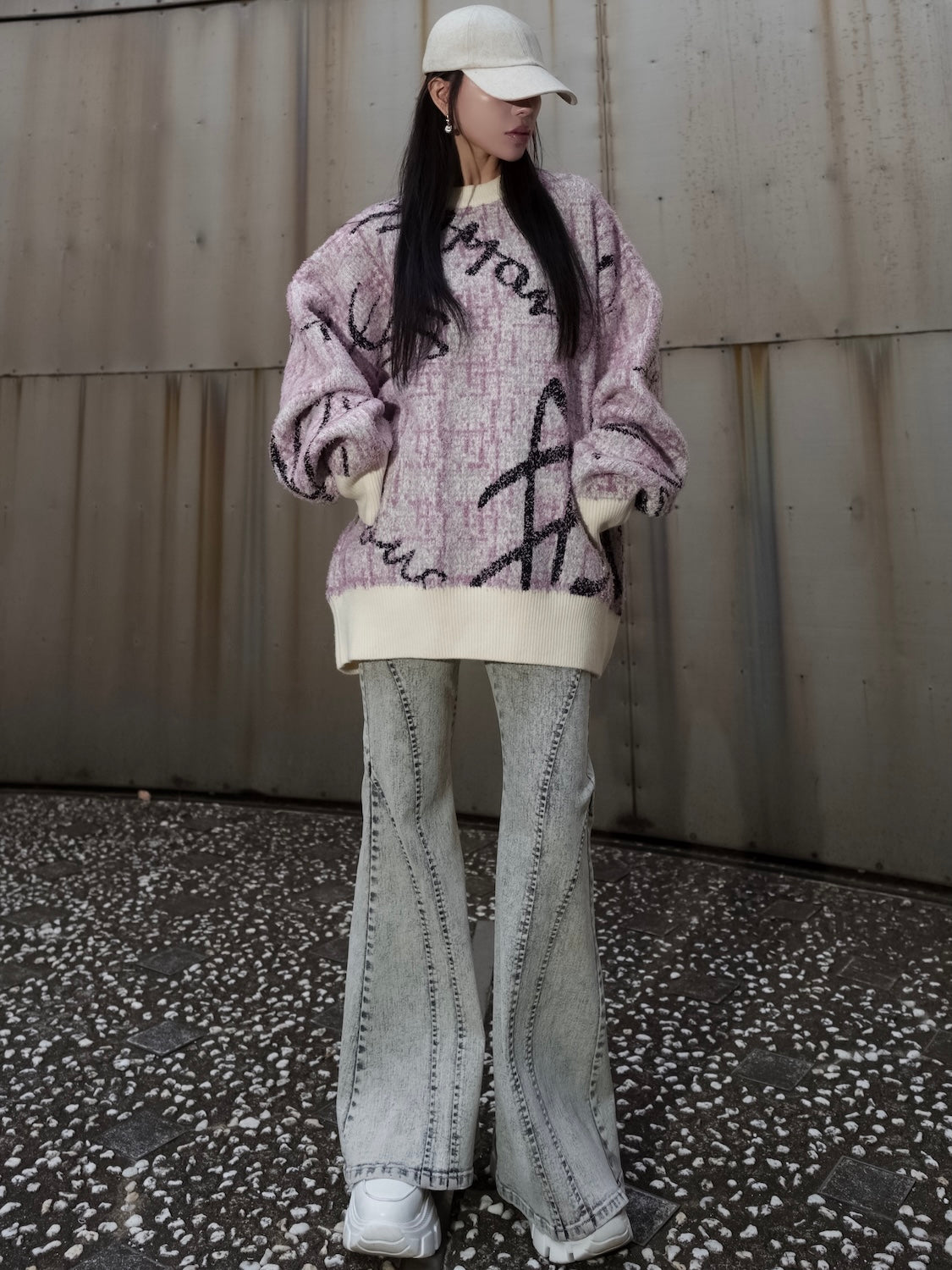 ツイードライク グラフィティ KNIT プルオーバー