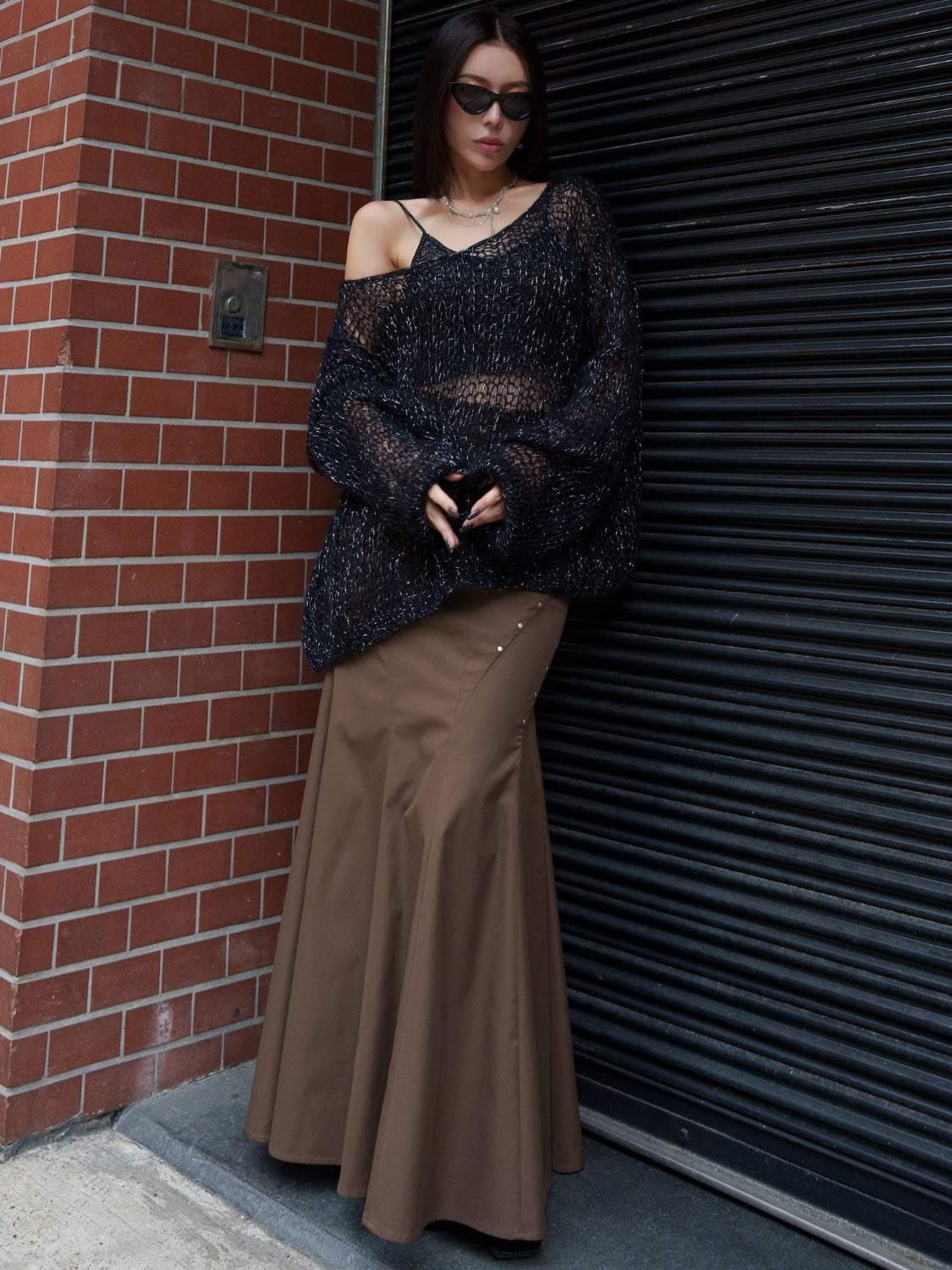 ラメ&モヘア Hand Made KNIT