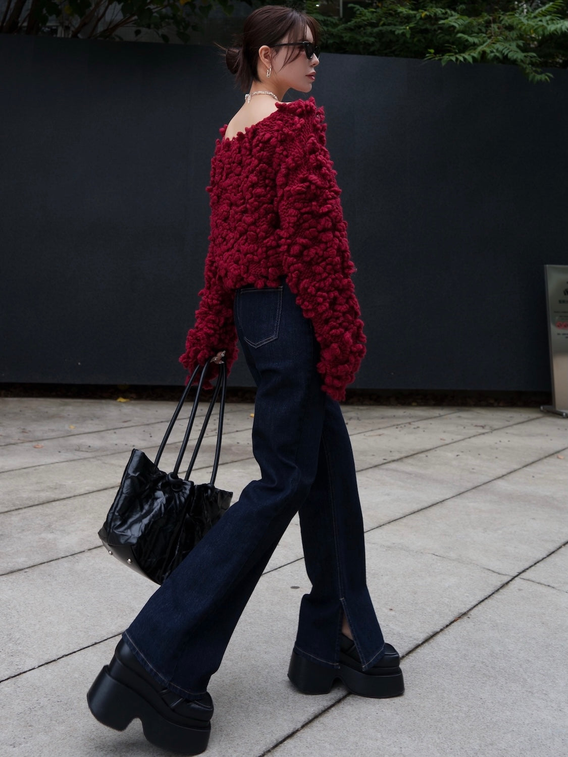 Wool Hand KNIT プルオーバー