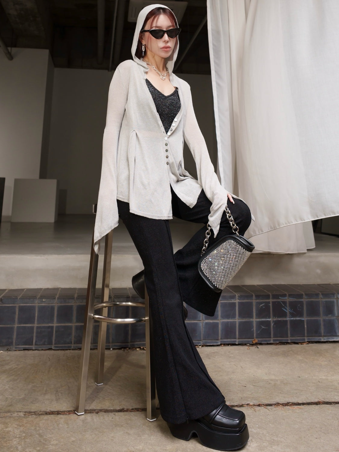 Shade シアー Summer KNITカーディガン