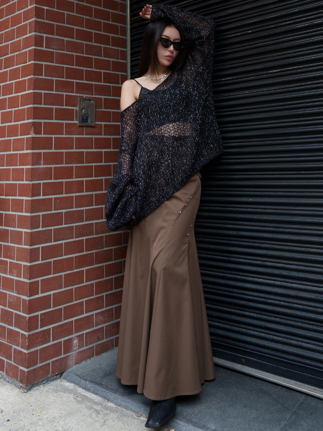 ラメ&モヘア Hand Made KNIT