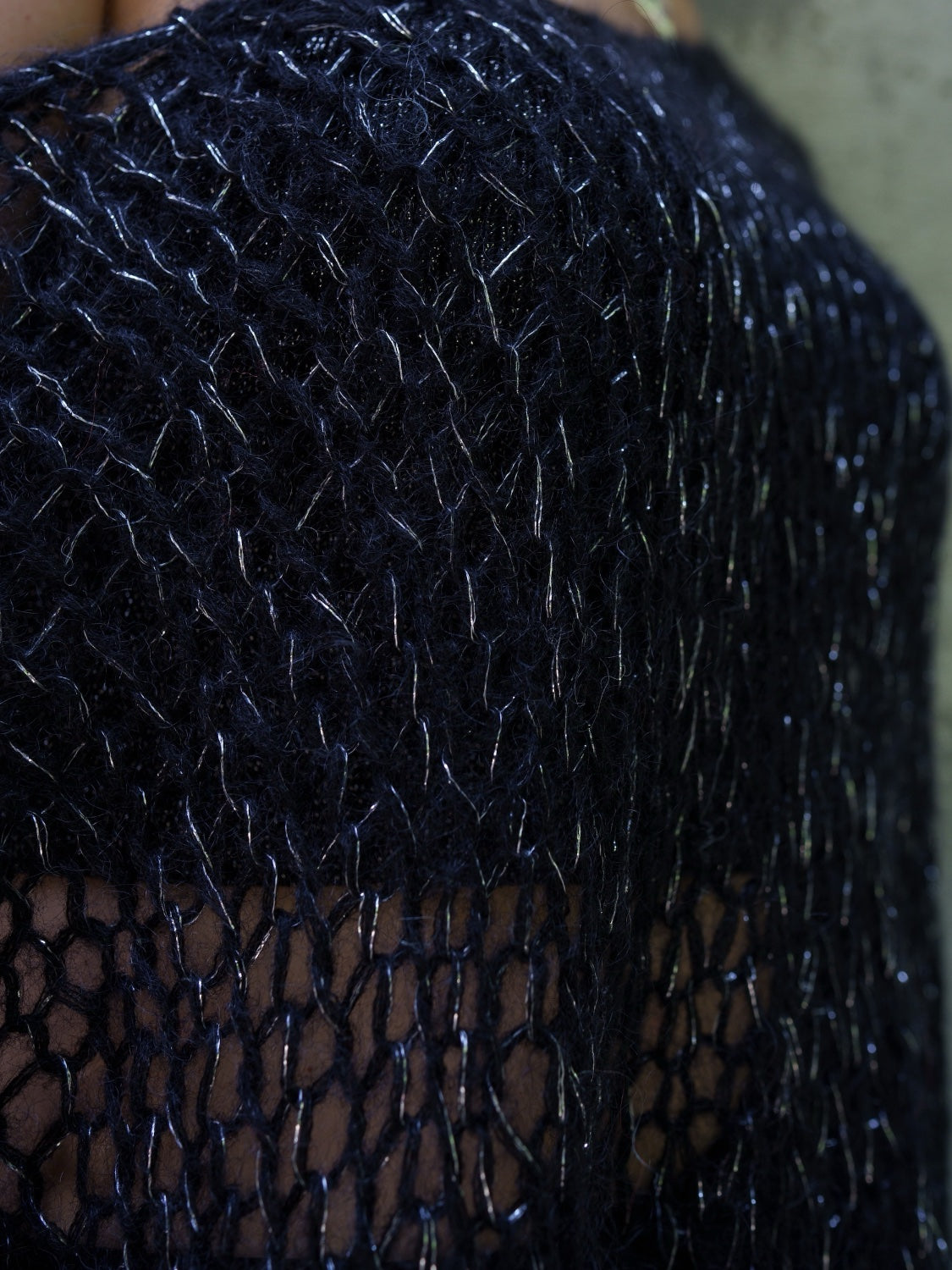 ラメ&モヘア Hand Made KNIT