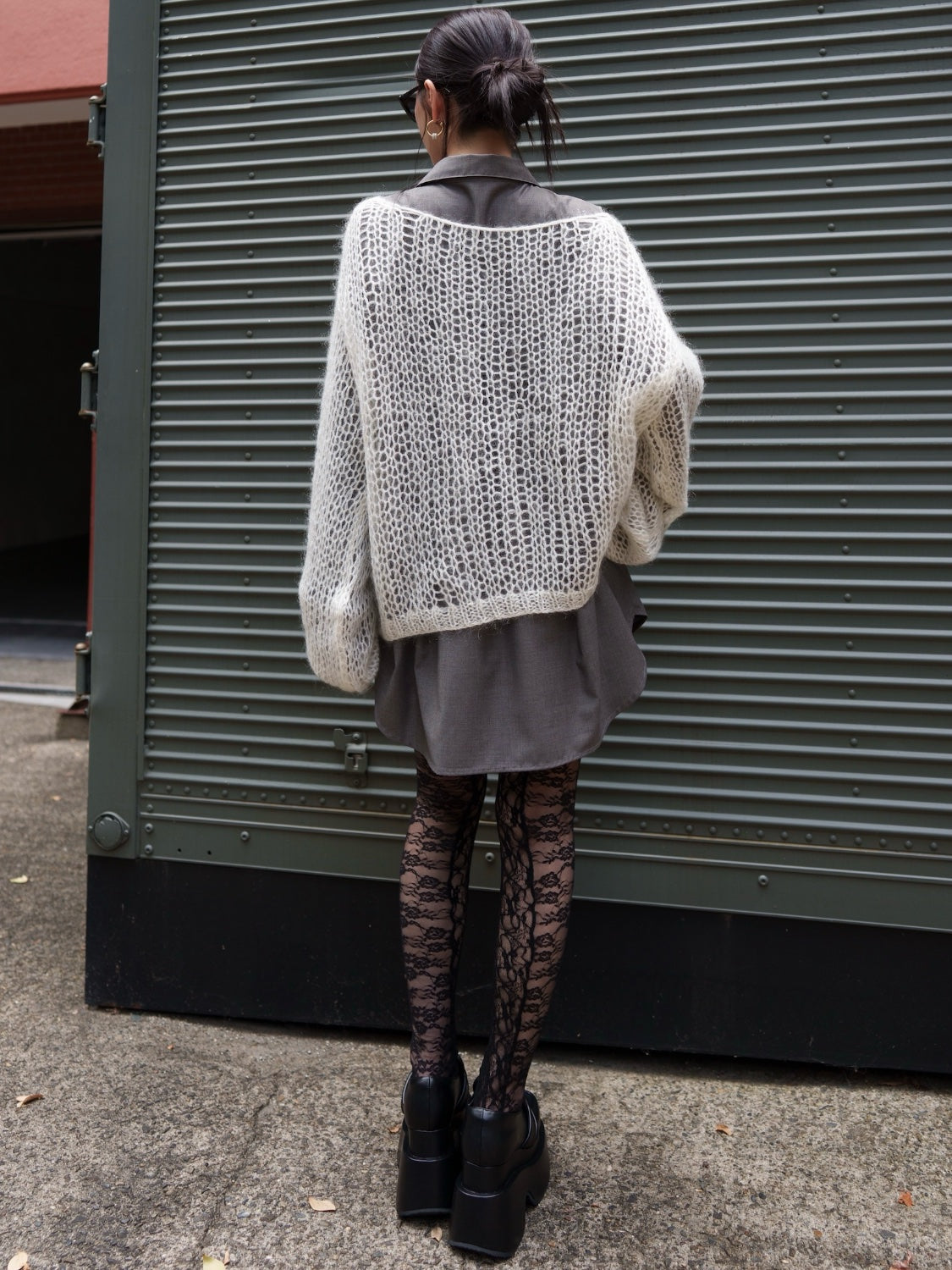 ラメ&モヘア Hand Made KNIT