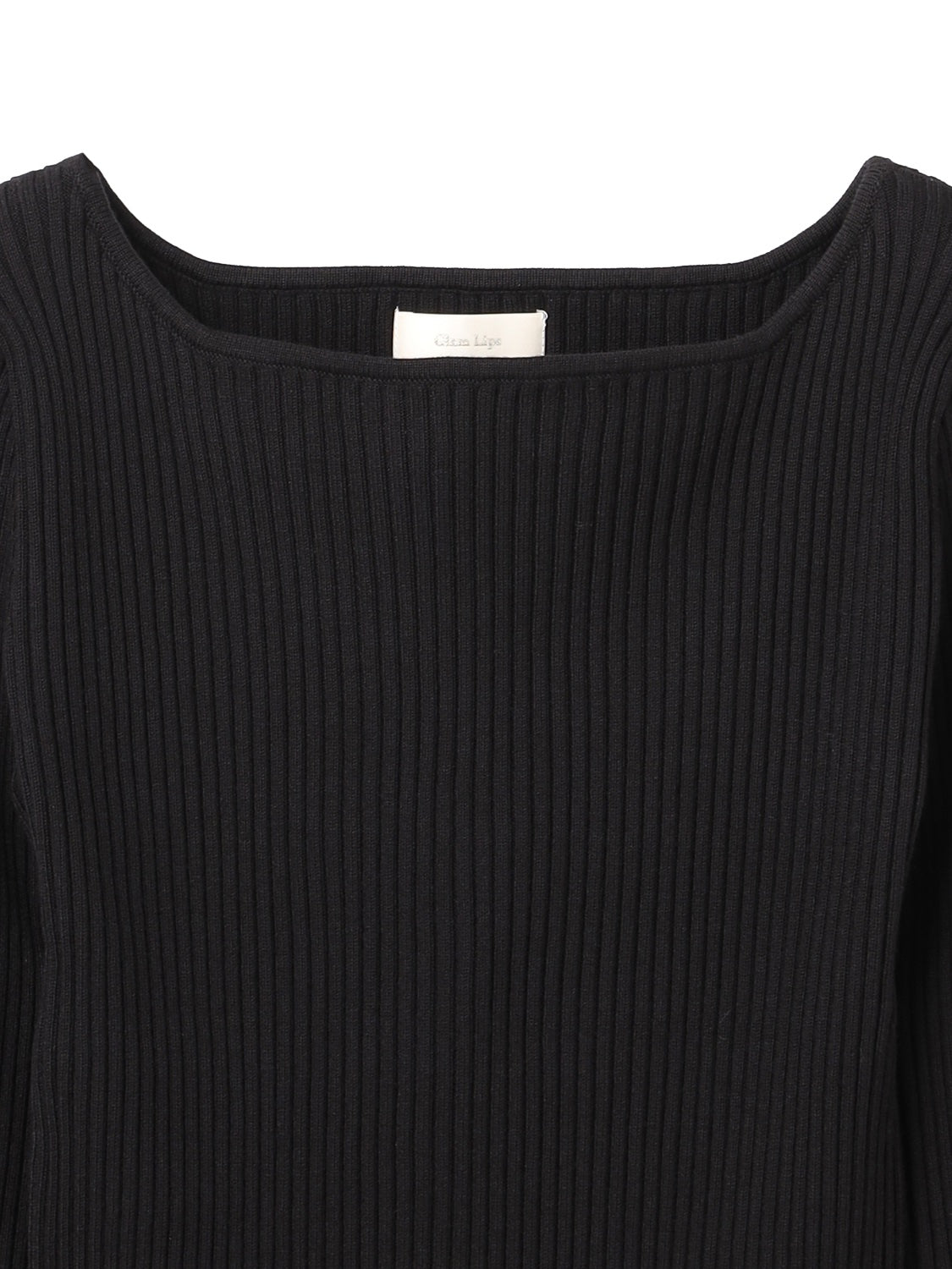 デザインカット スリーブ ボートネック KNIT