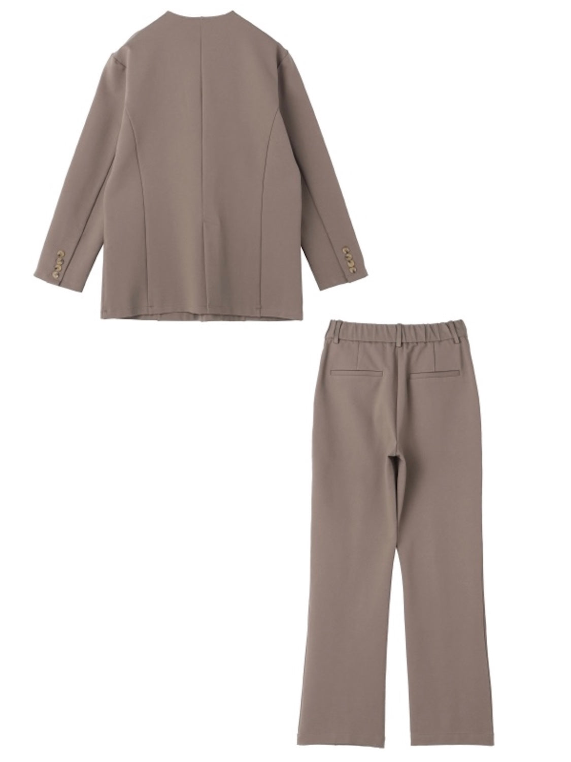 V-neck smooth set-up