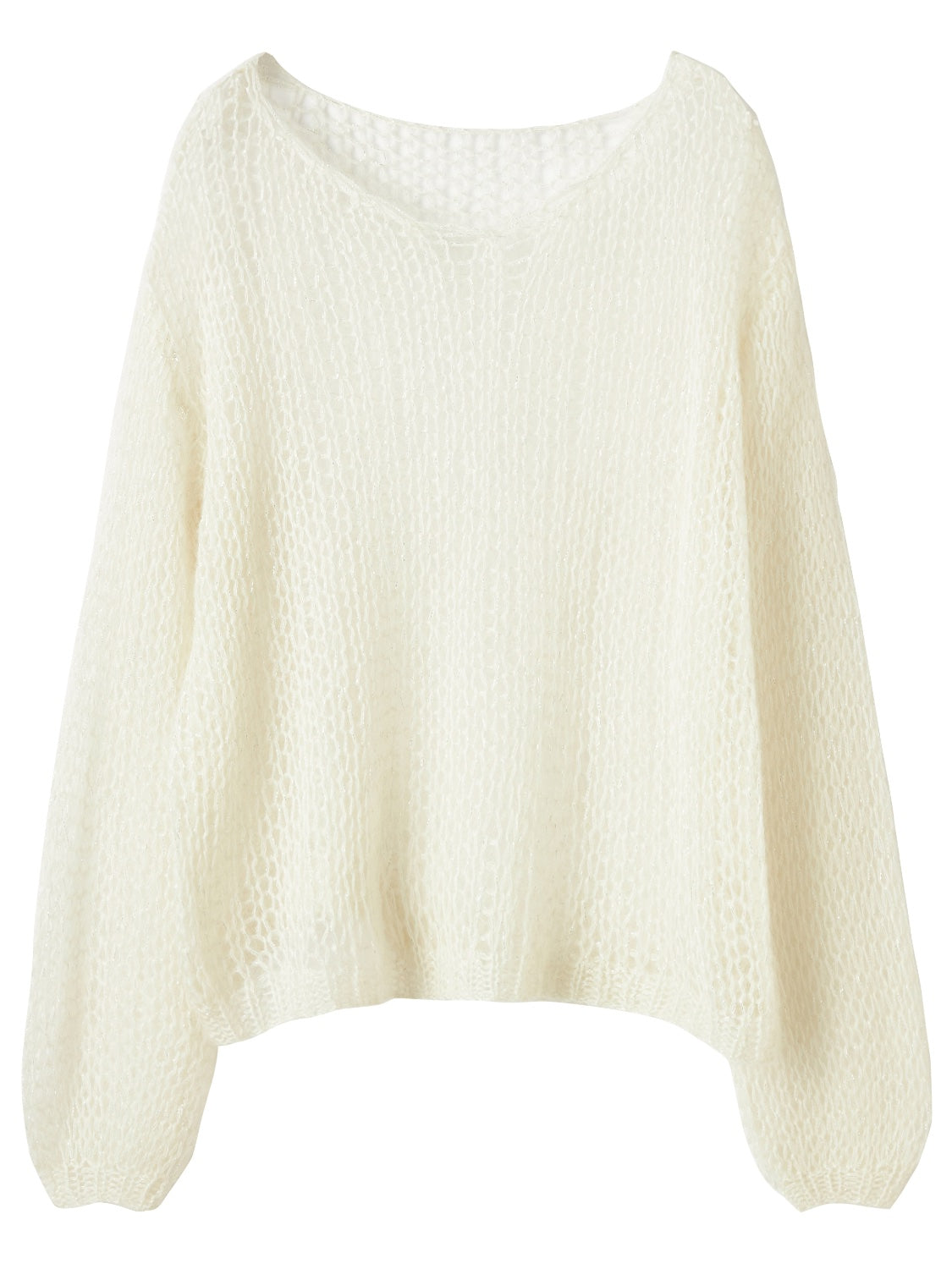 ラメ&モヘア Hand Made KNIT