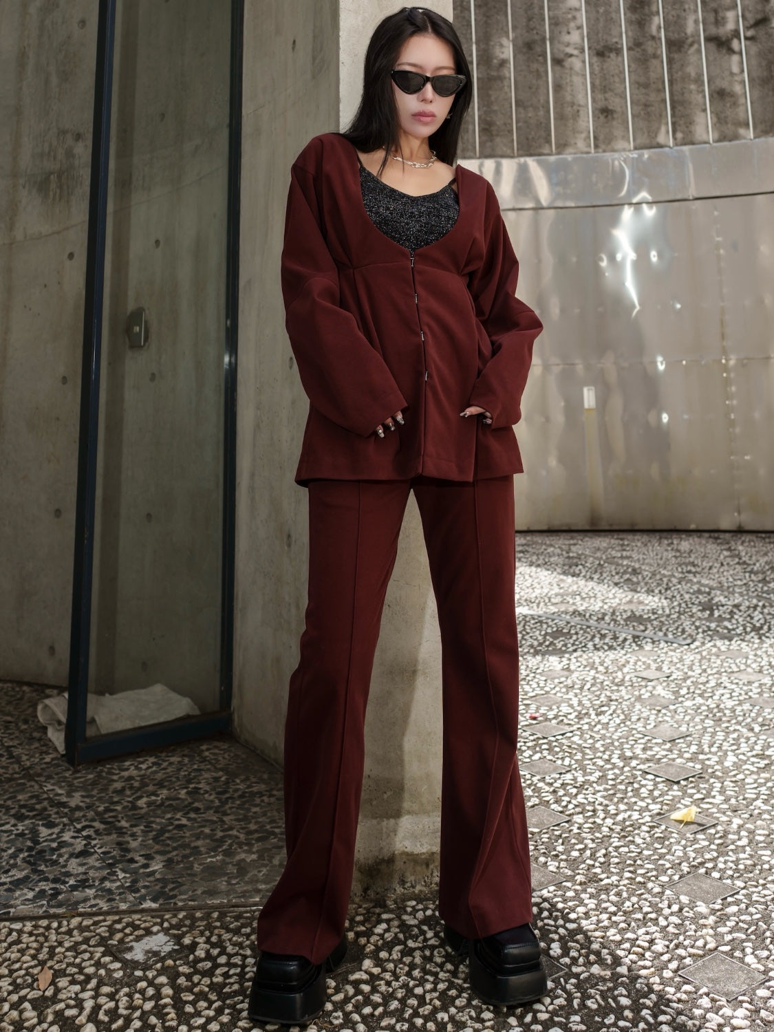 2Way ウェーブ Melton セットアップ