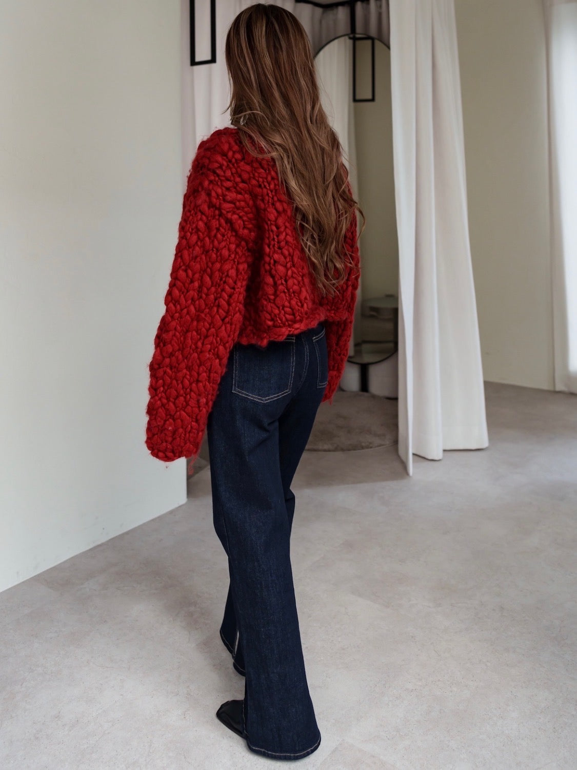 ビッグスラブ クロップド Cardigan