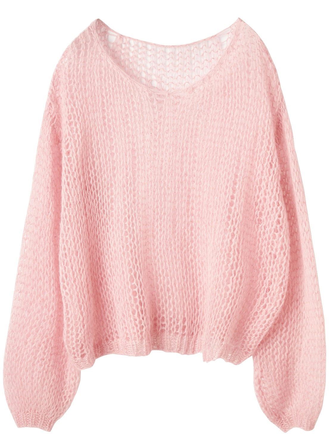 ラメ&モヘア Hand Made KNIT