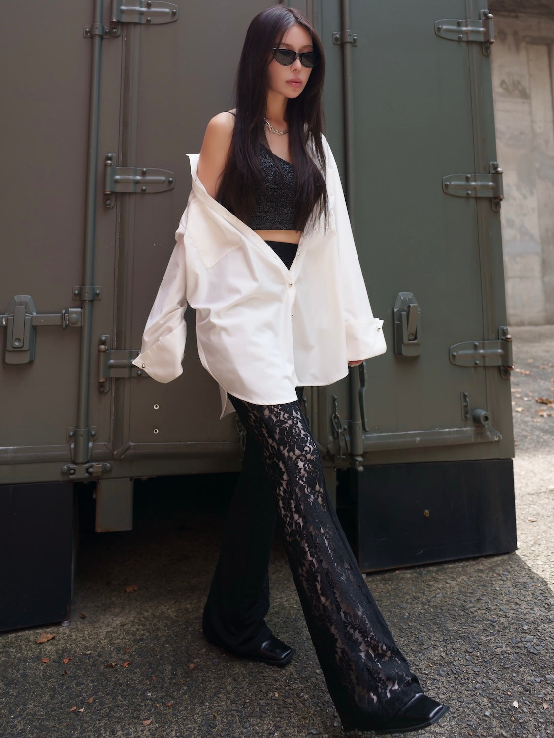 カフスボタン オーバー SHIRT