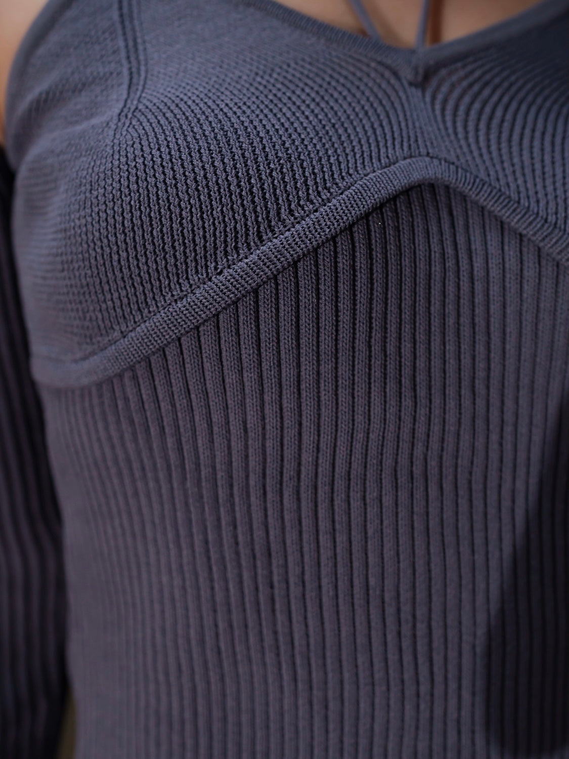 ストラップ ネック KNIT トップス