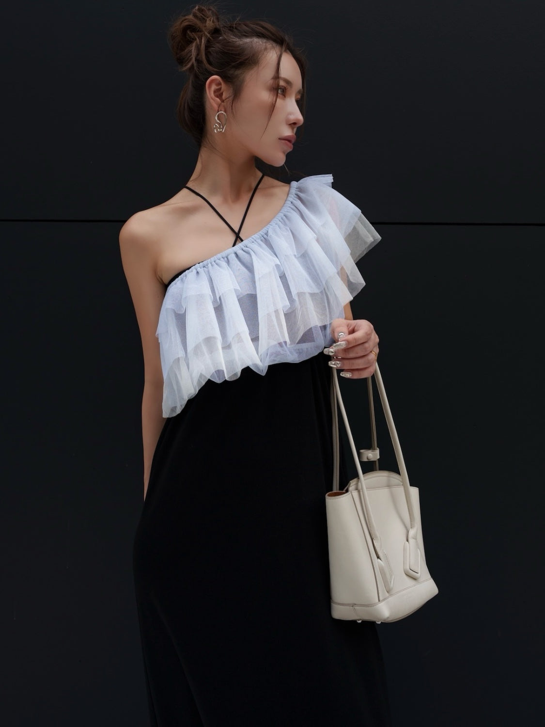 Glitter Tulle Layered One-piece