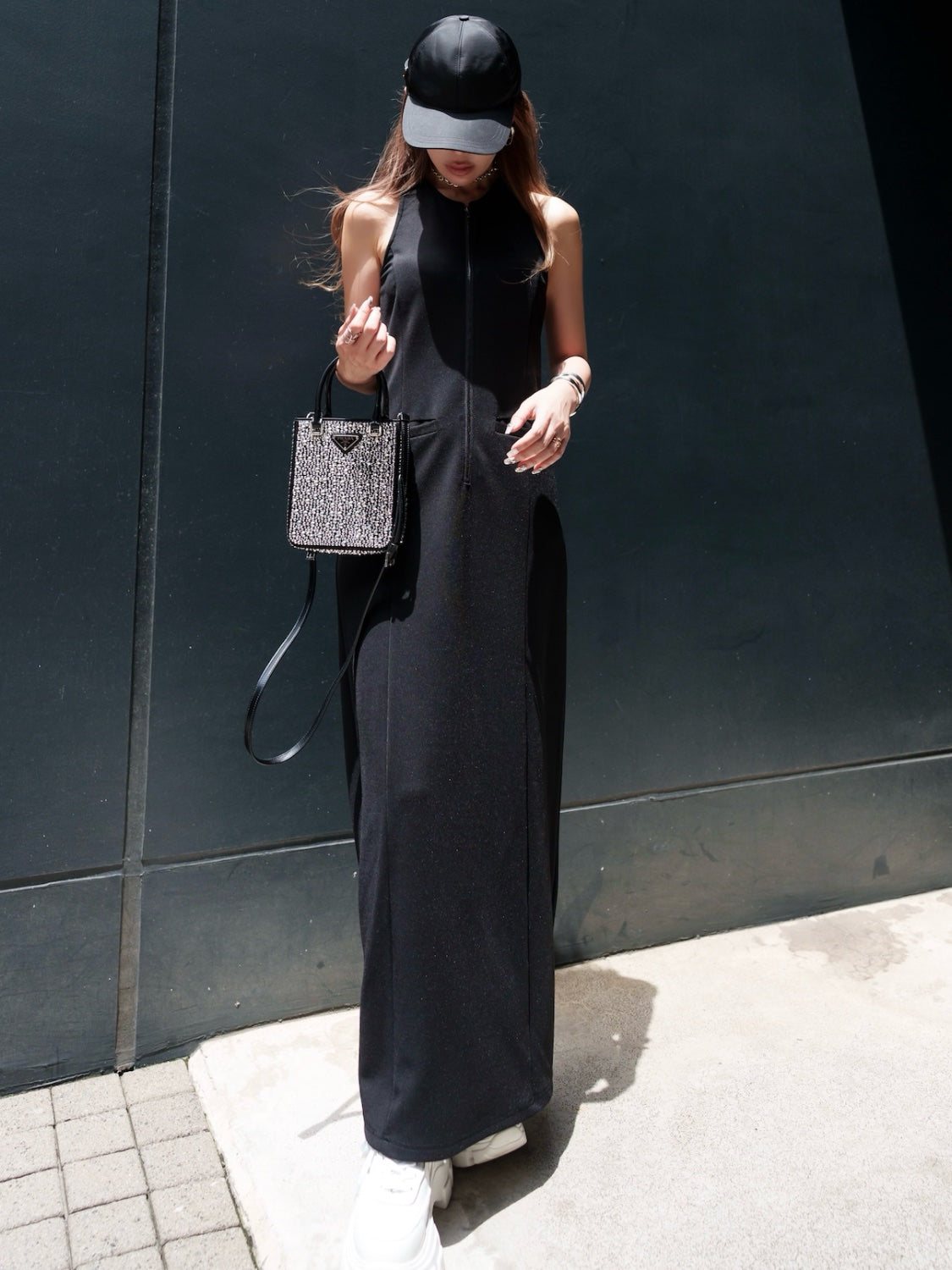 アメリカンスリーブ Zip ワンピース