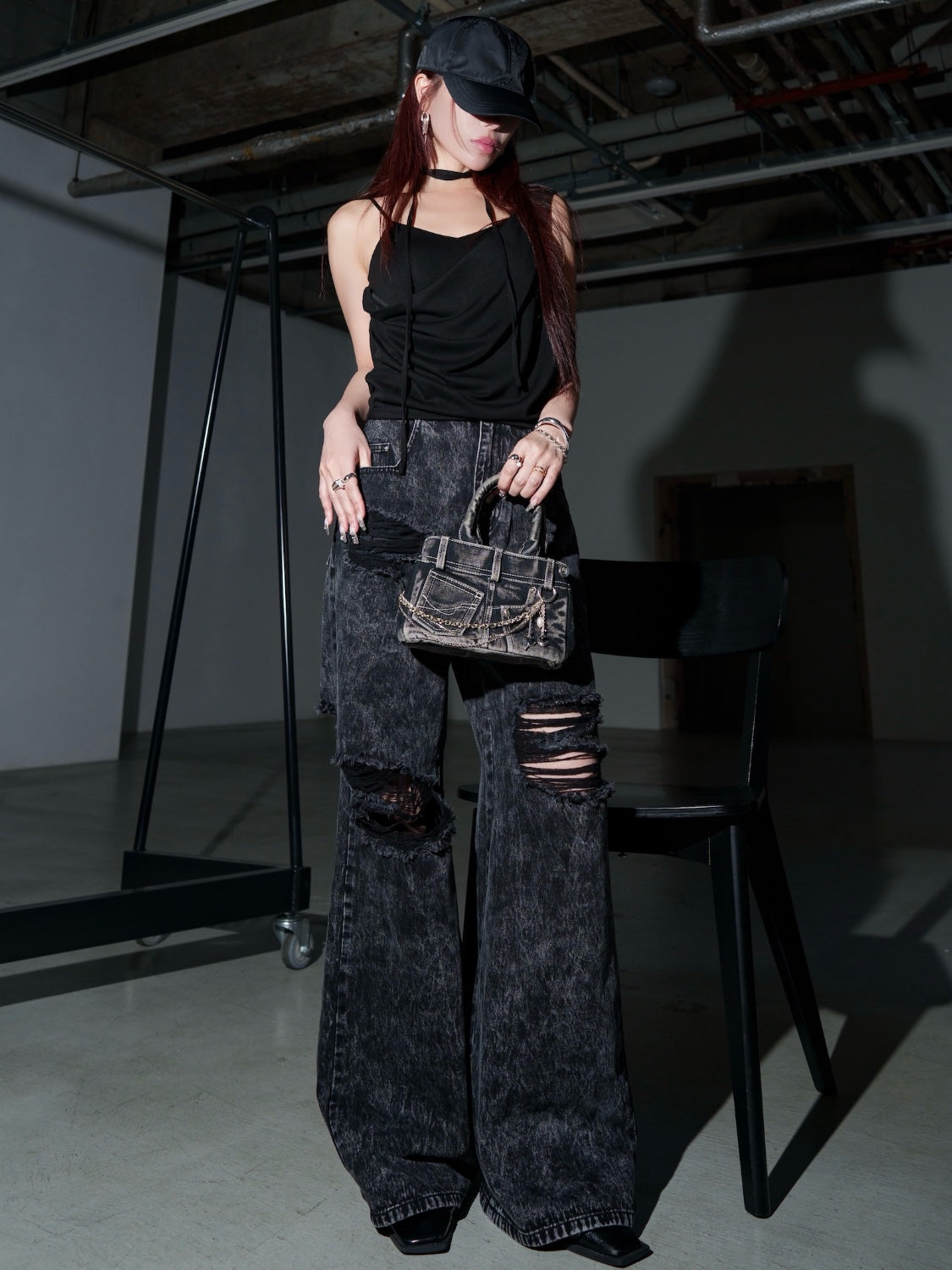 DENIM ミニ トートバッグ