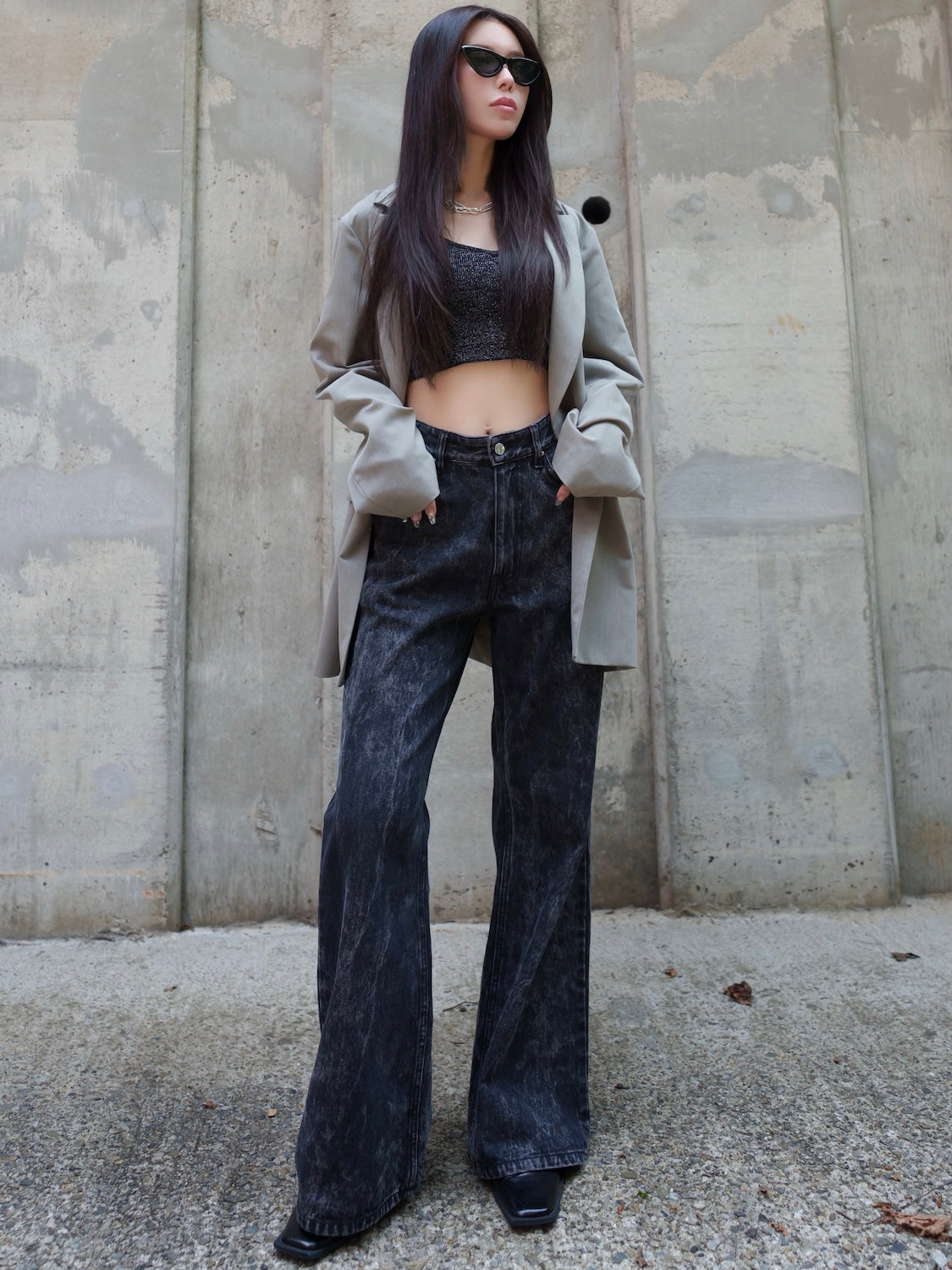 Oversized double-breasted jacket