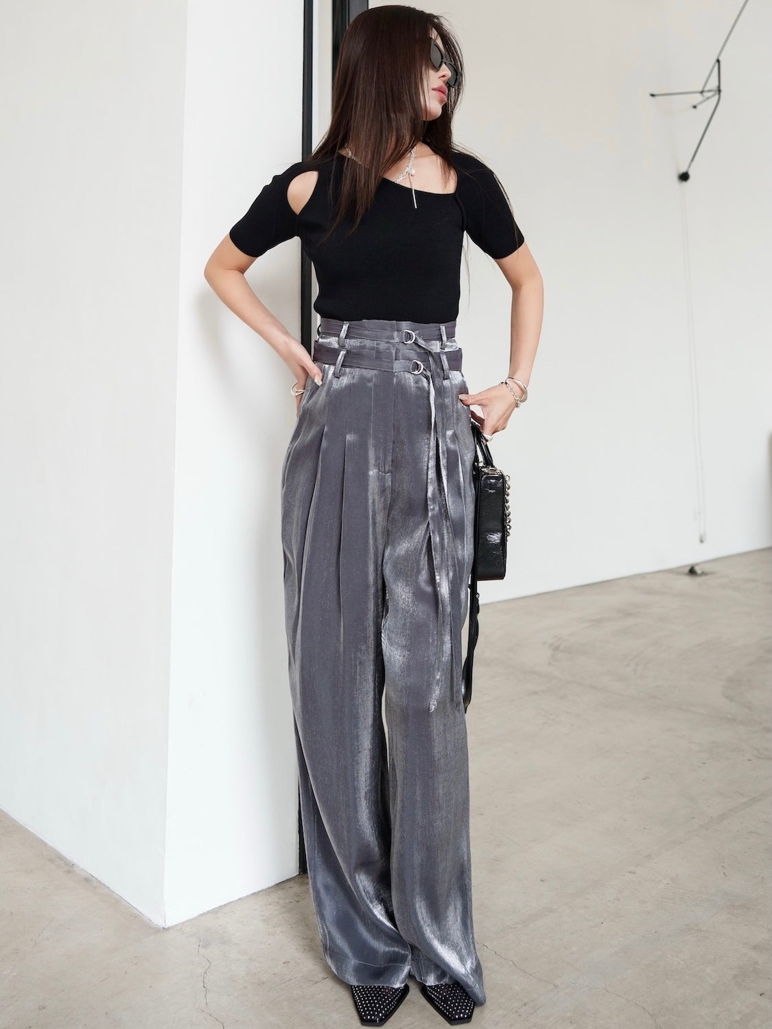 MODEL:159cm<br>COLOR:ブラック