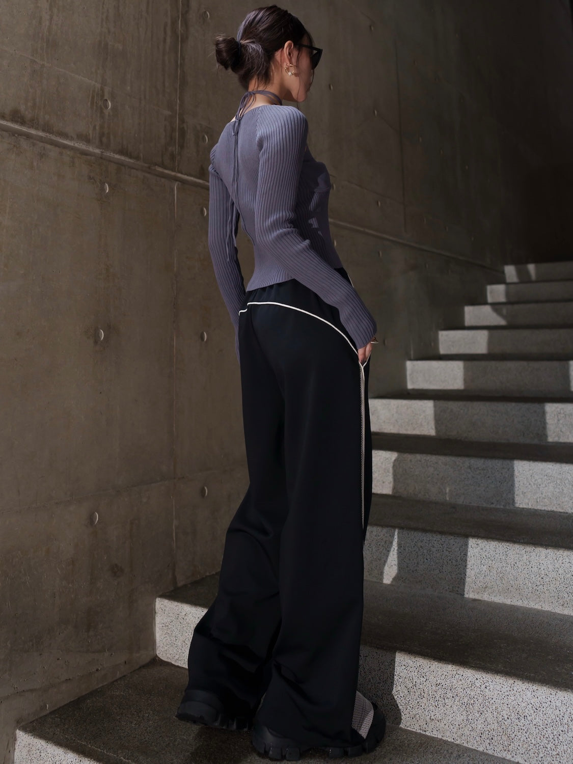 ストラップ ネック KNIT トップス