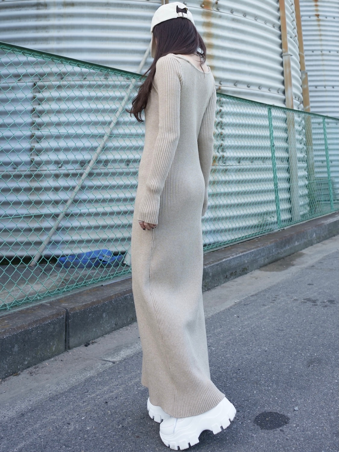 レイヤーライク Rib KNIT ワンピース