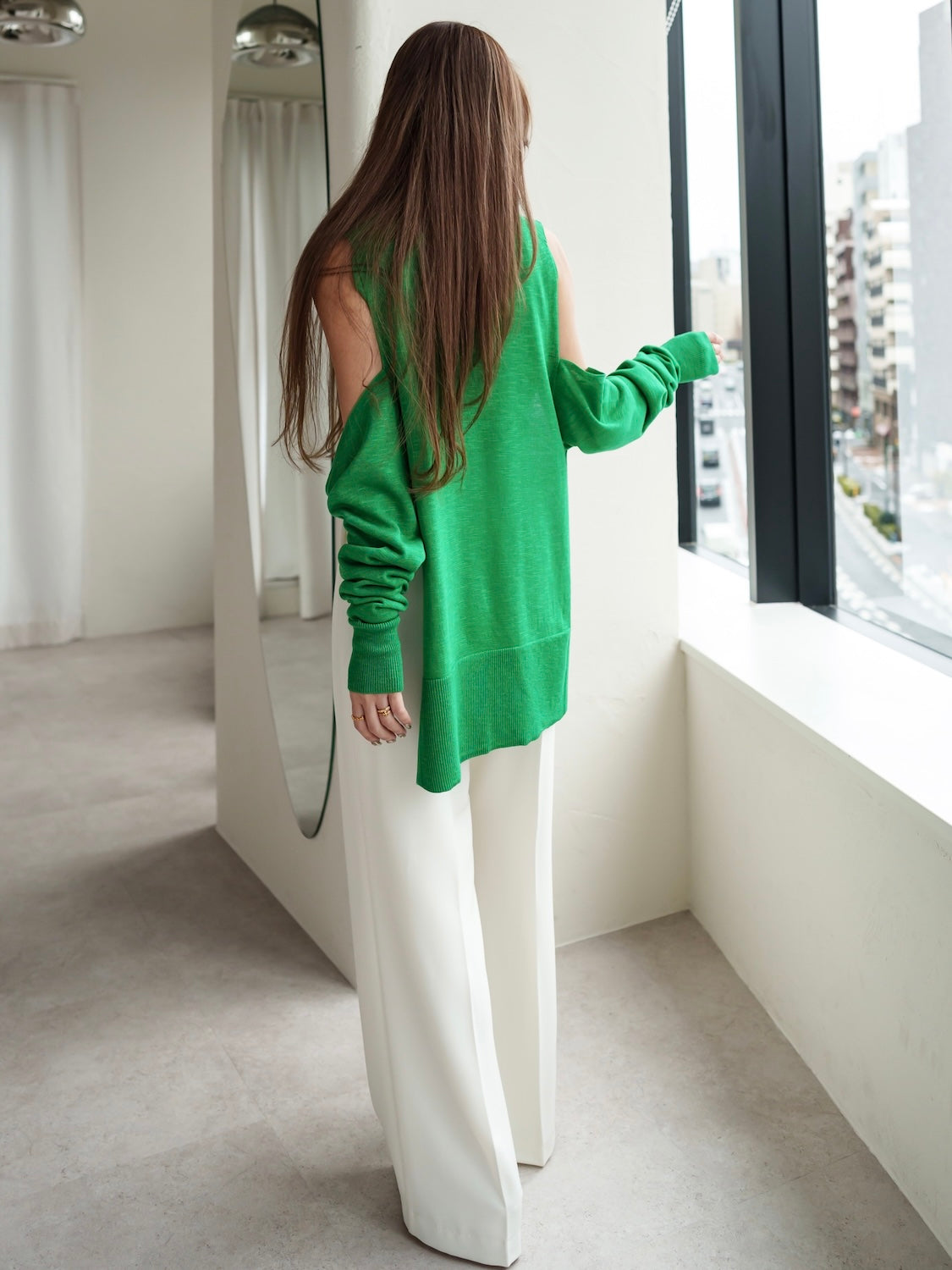 Design Waist Wide Pants
