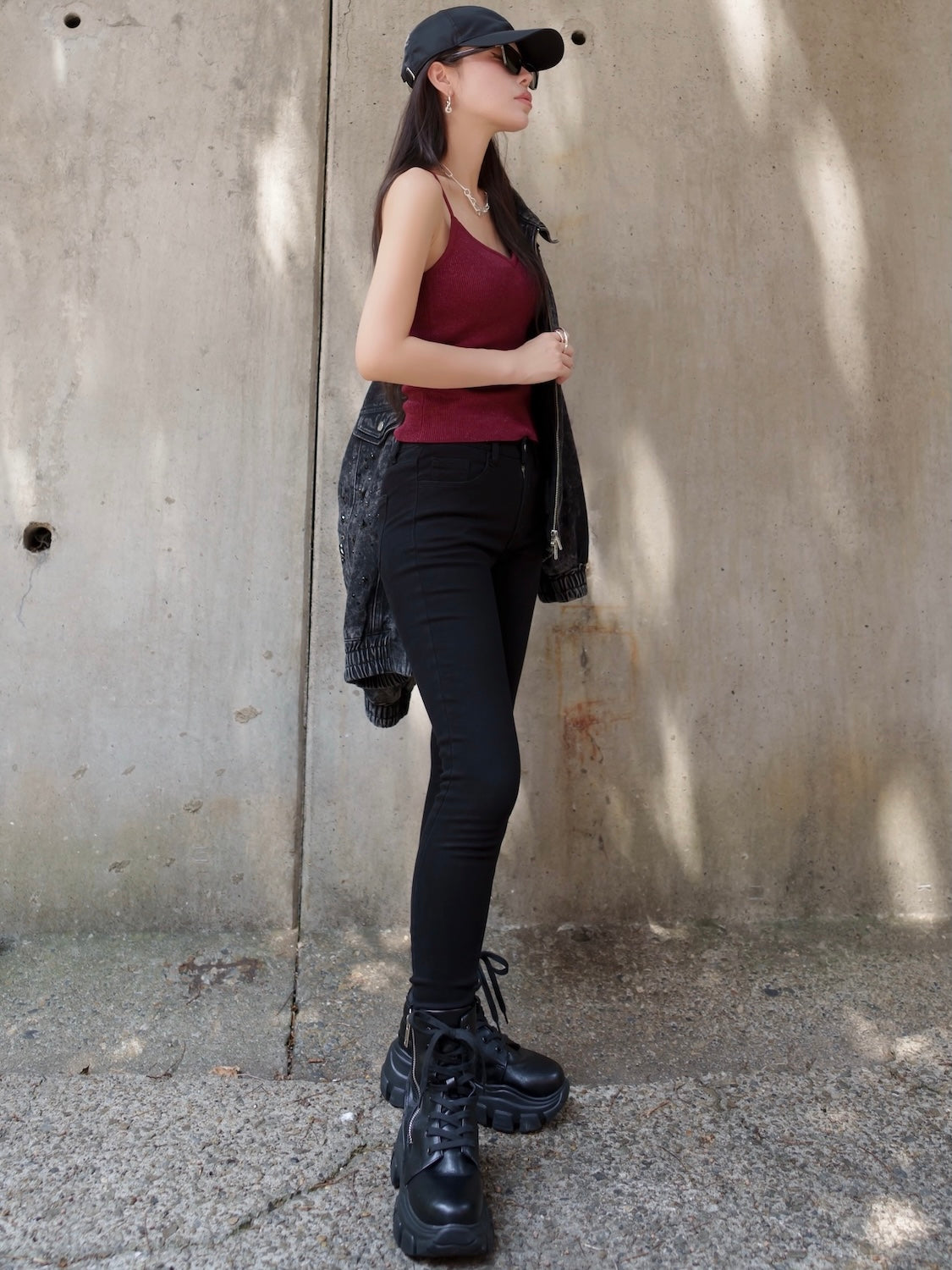 Black ストレッチ スキニー