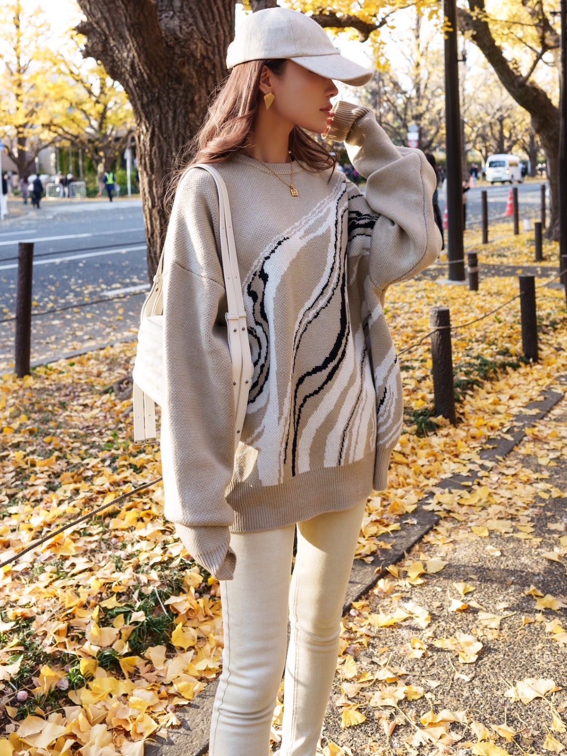 MODEL:159cm<br>着用サイズ:0<br>COLOR:ベージュ