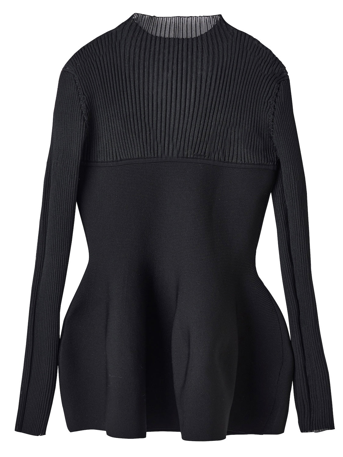 インターシャ ドッキング ペプラム KNIT