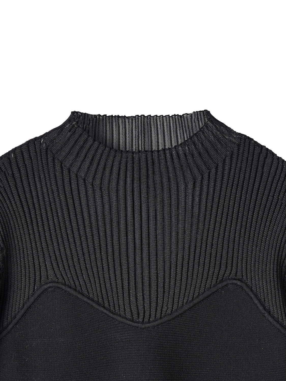 インターシャ ドッキング ペプラム KNIT