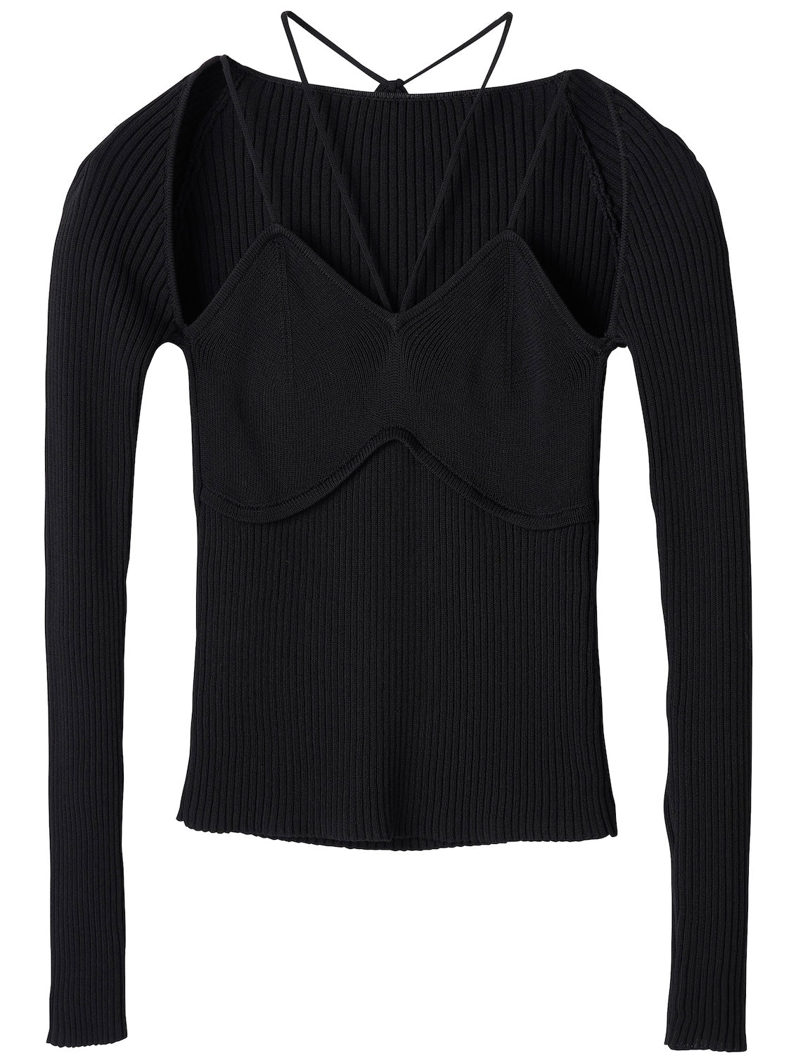 ストラップ ネック KNIT トップス