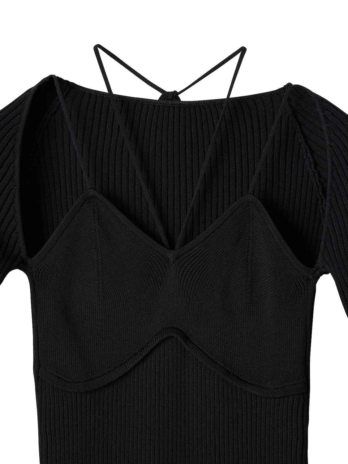 ストラップ ネック KNIT トップス