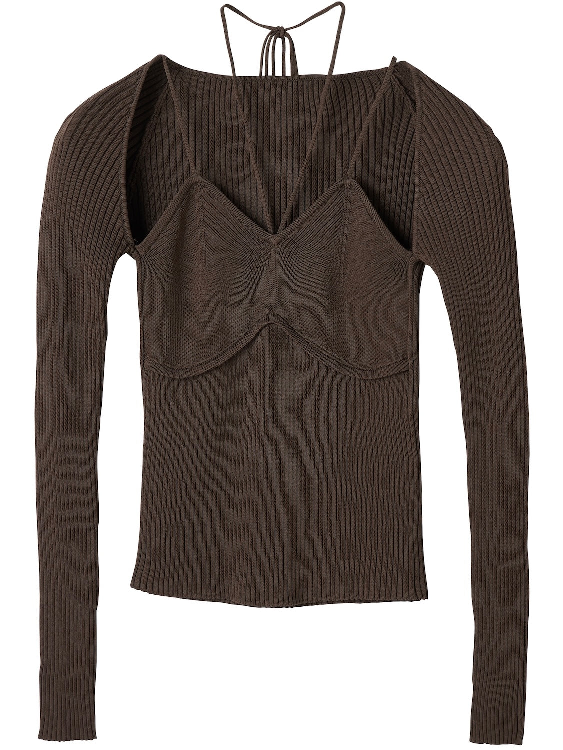 ストラップ ネック KNIT トップス