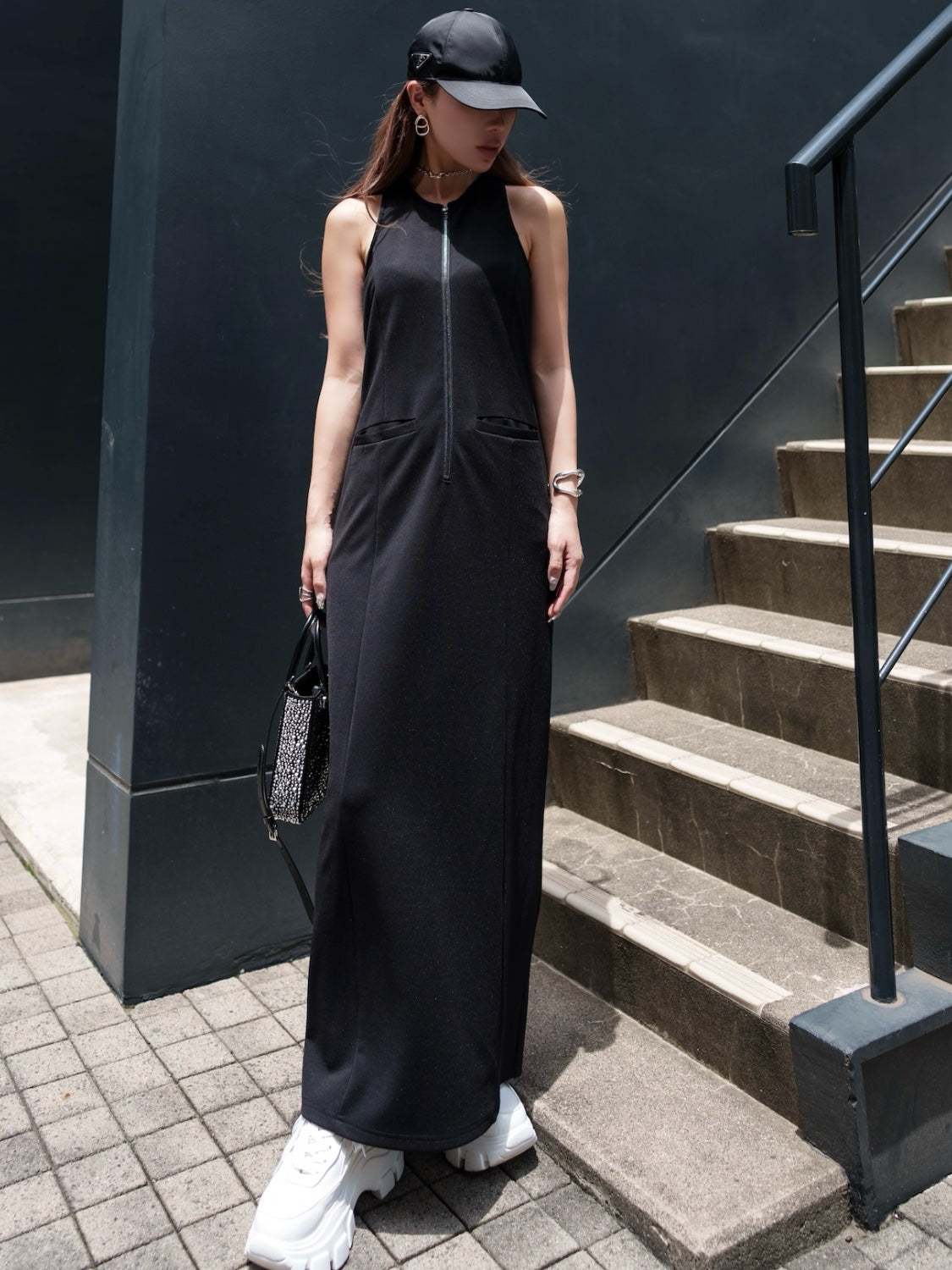 アメリカンスリーブ Zip ワンピース