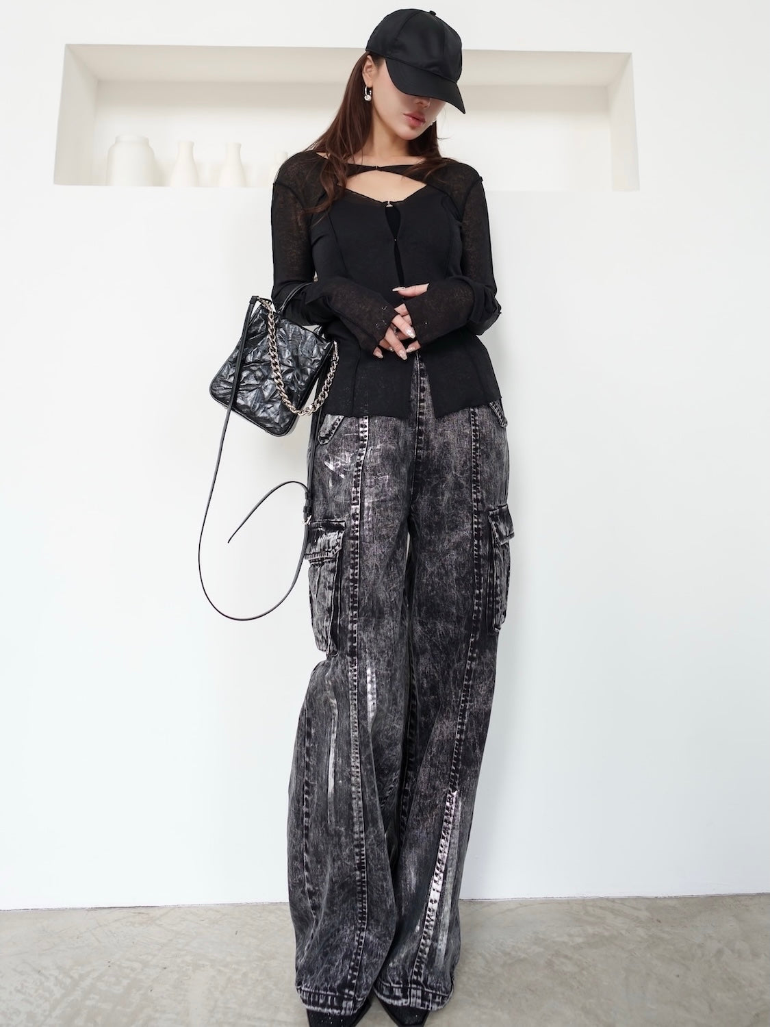 Ensemble-like cardigan and top