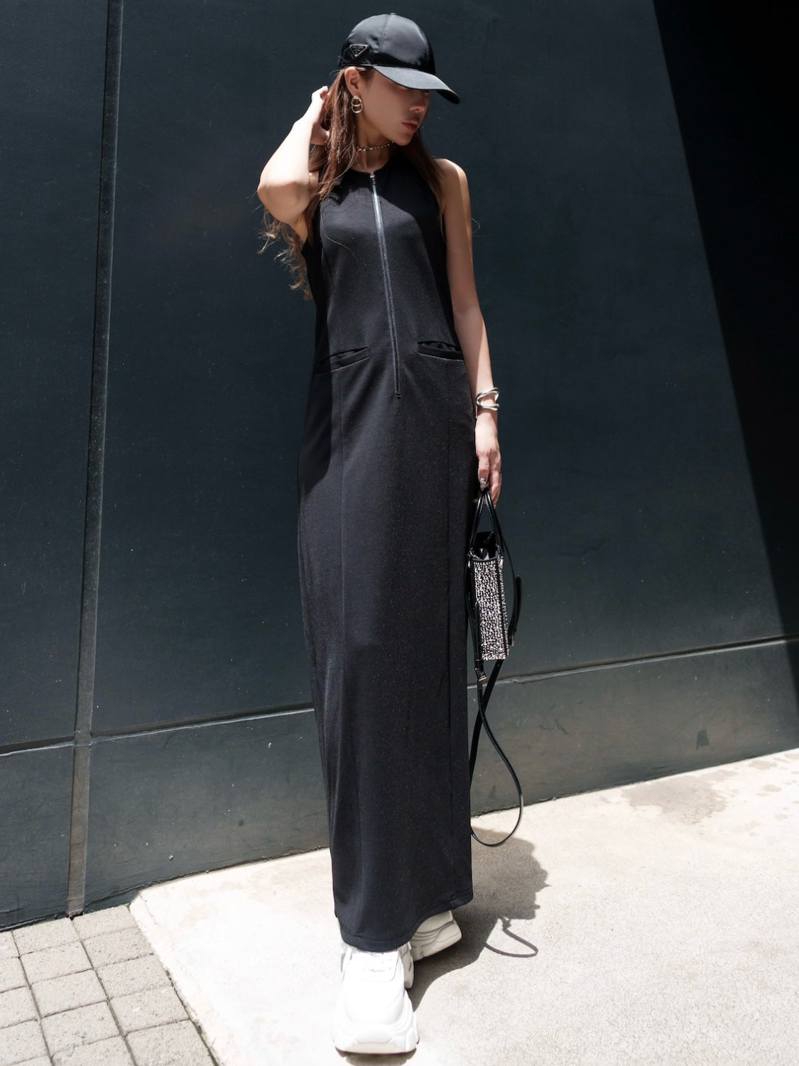 アメリカンスリーブ Zip ワンピース