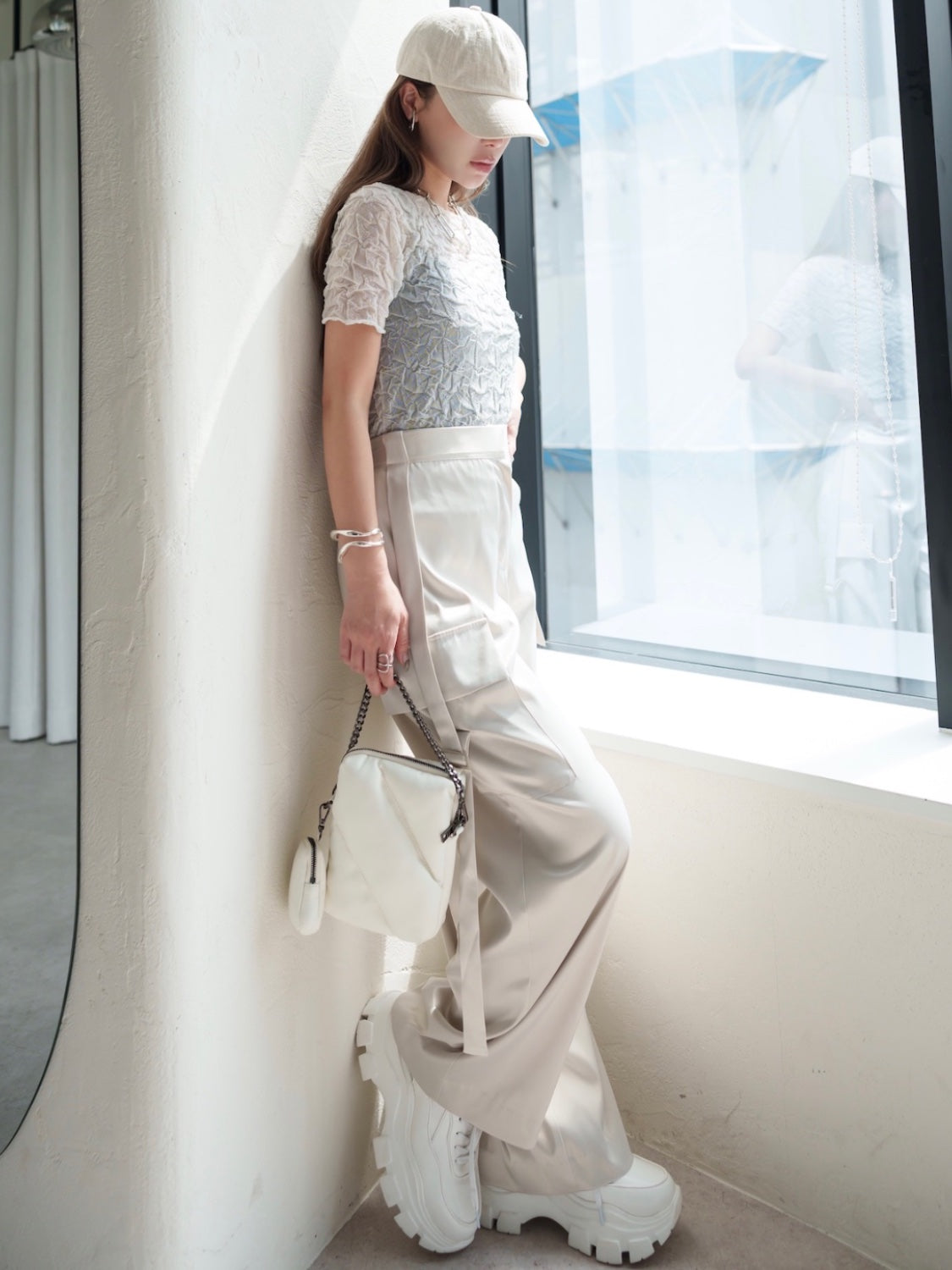 ランダムニット Sheer トップス