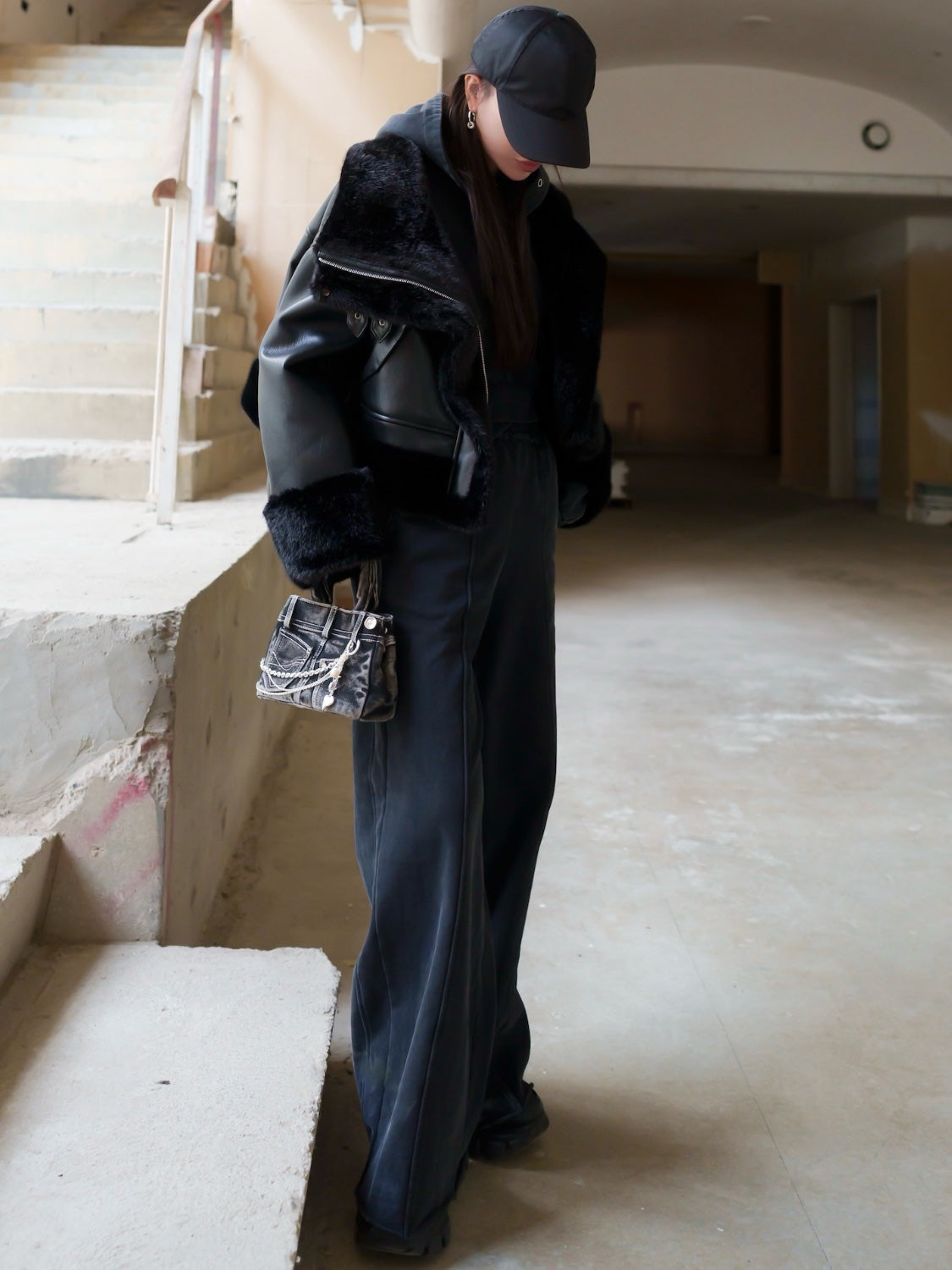 Washed カットオフ フーディー Set-up