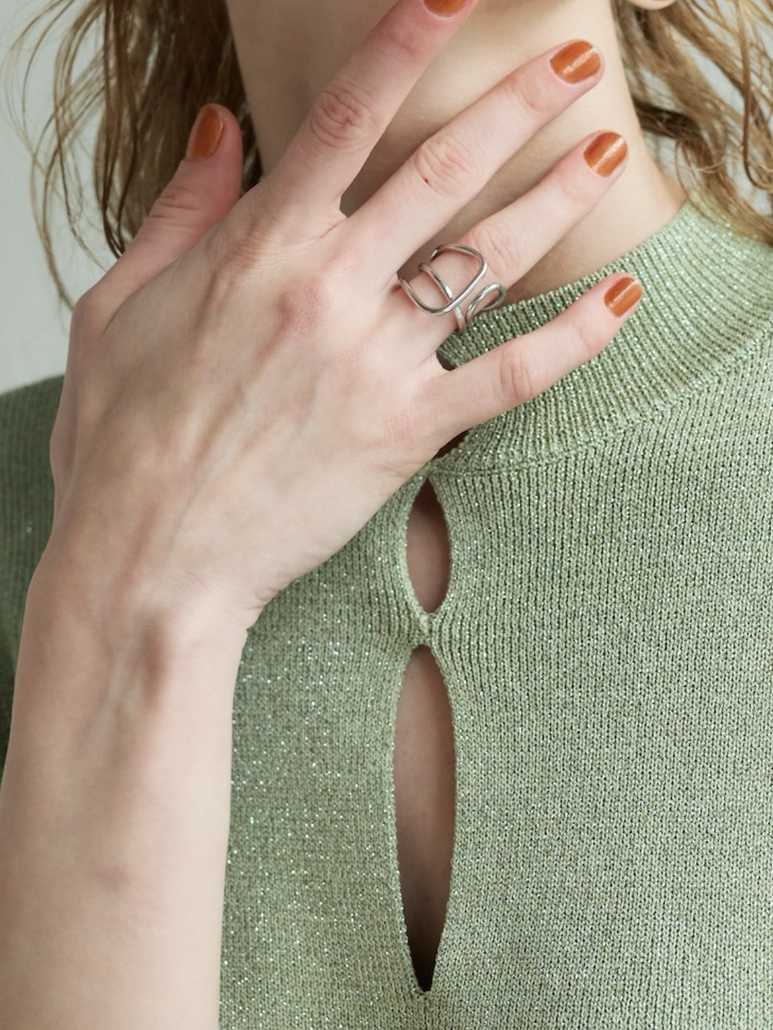 ユニーク ウェーブ Ring