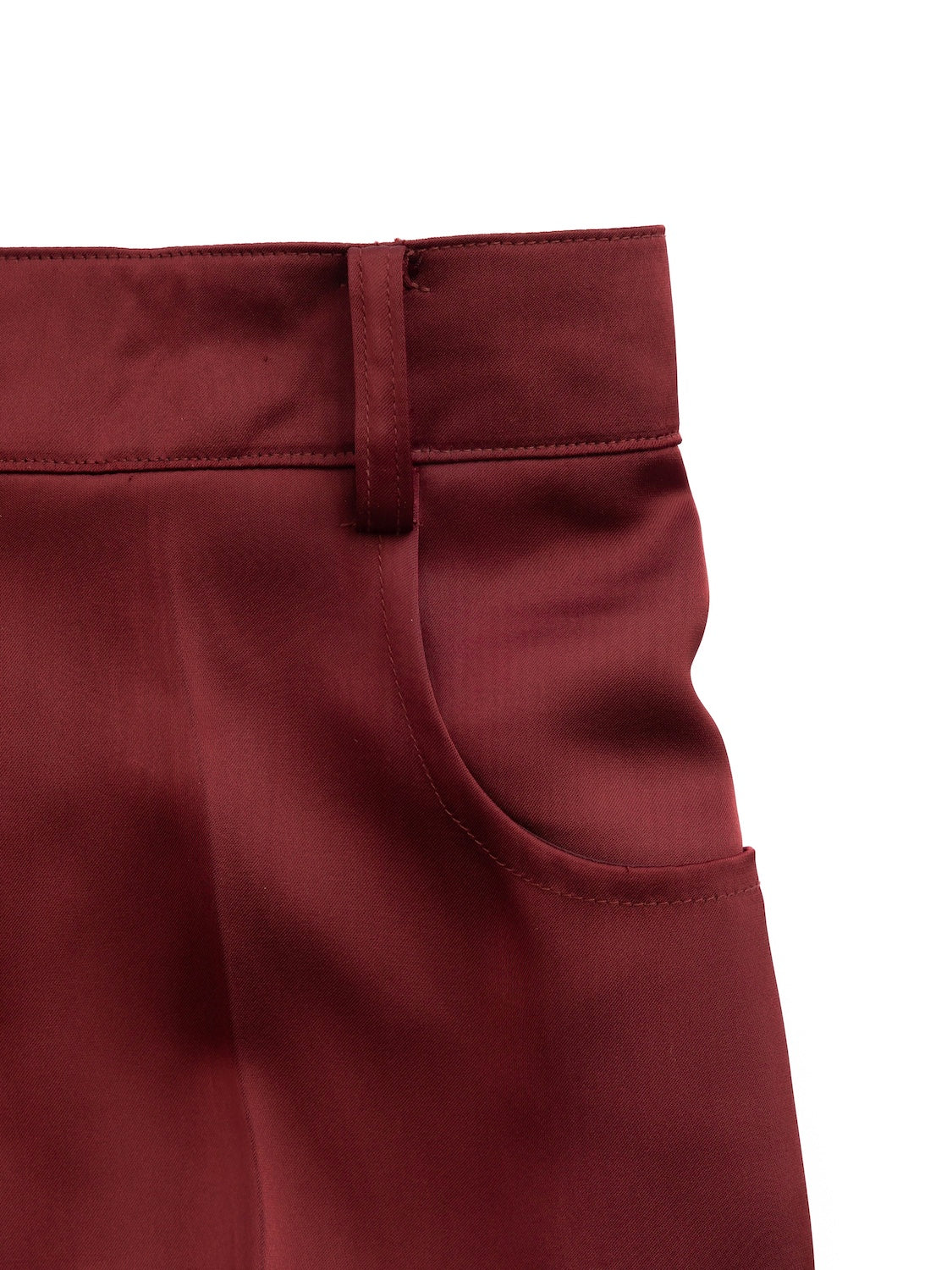 Satin Tapered Cargo Pants