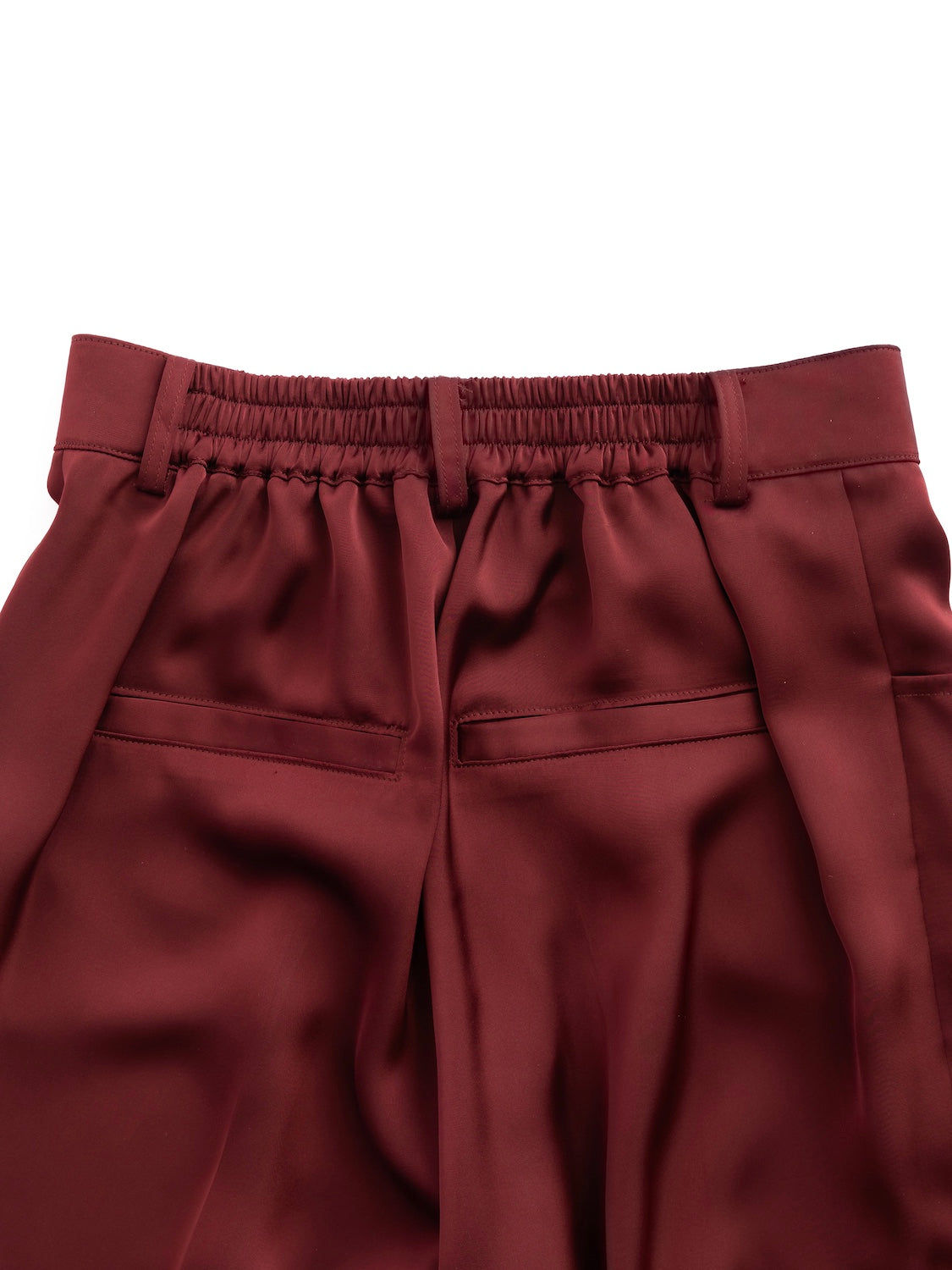 Satin Tapered Cargo Pants