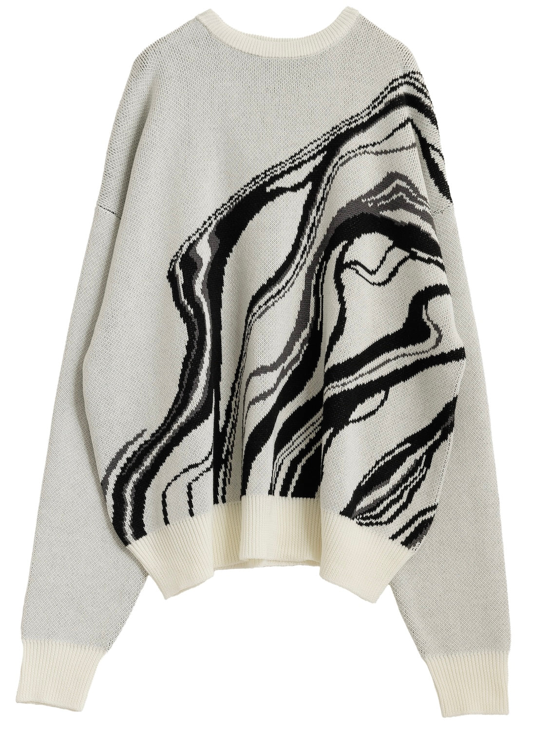 Marble Long-sleeve Pullover