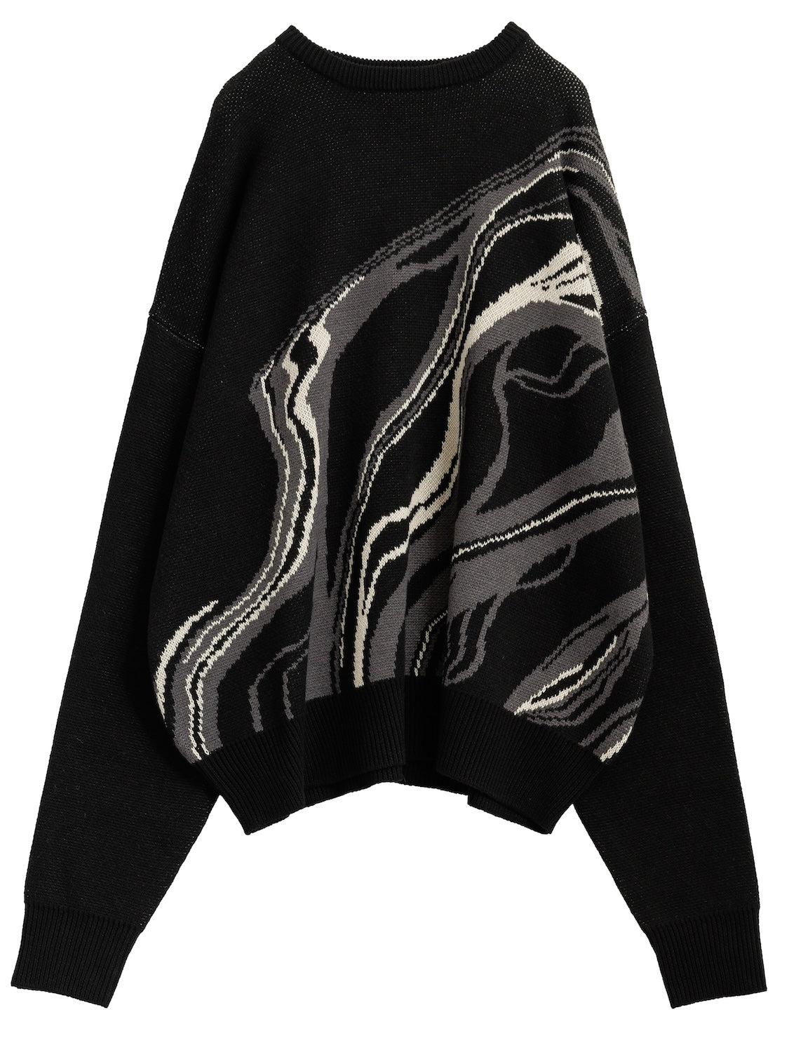 Marble Long-sleeve Pullover
