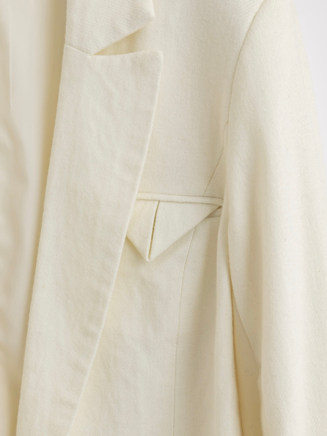 Wool twill short jacket