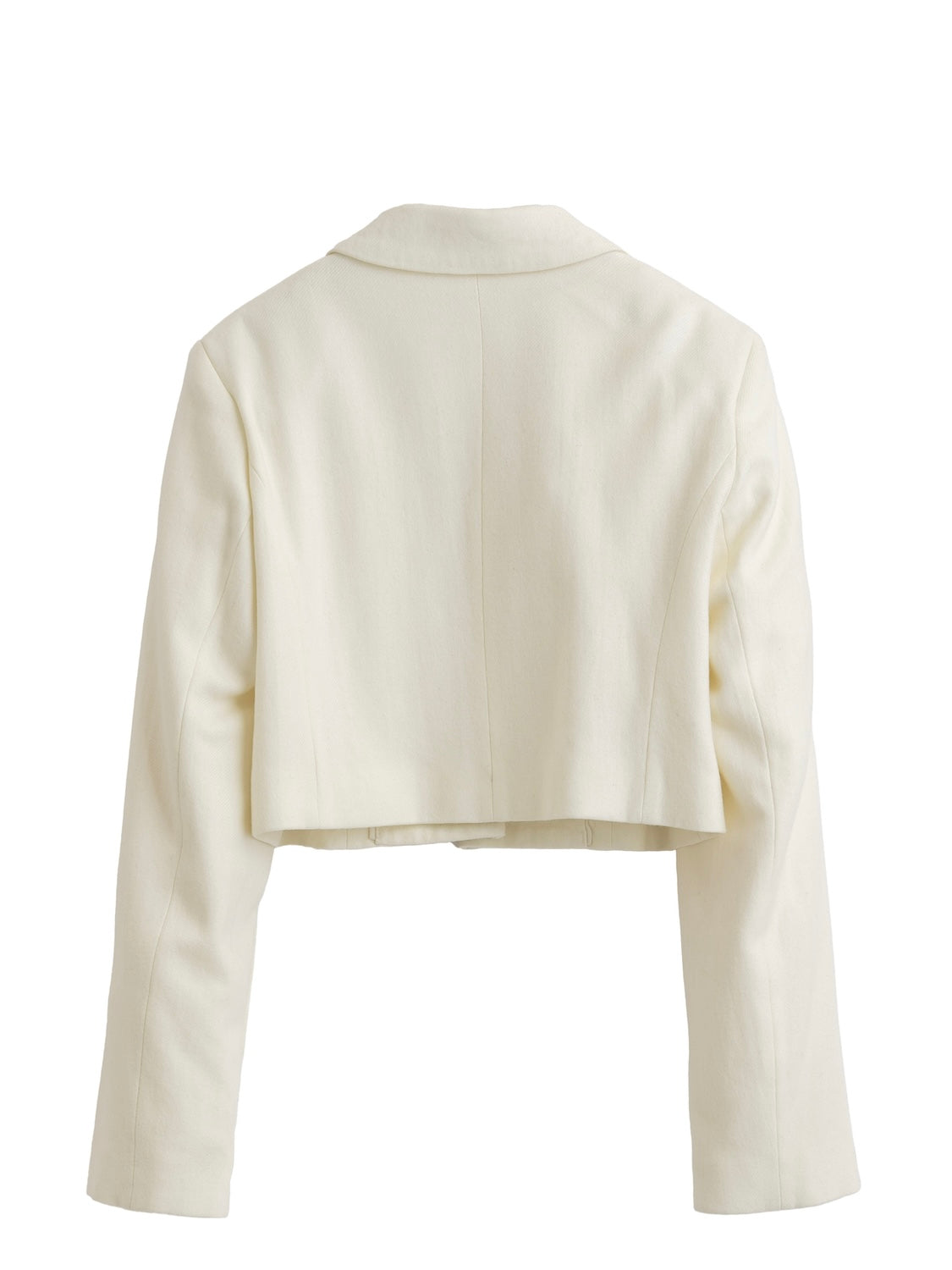 Wool twill short jacket