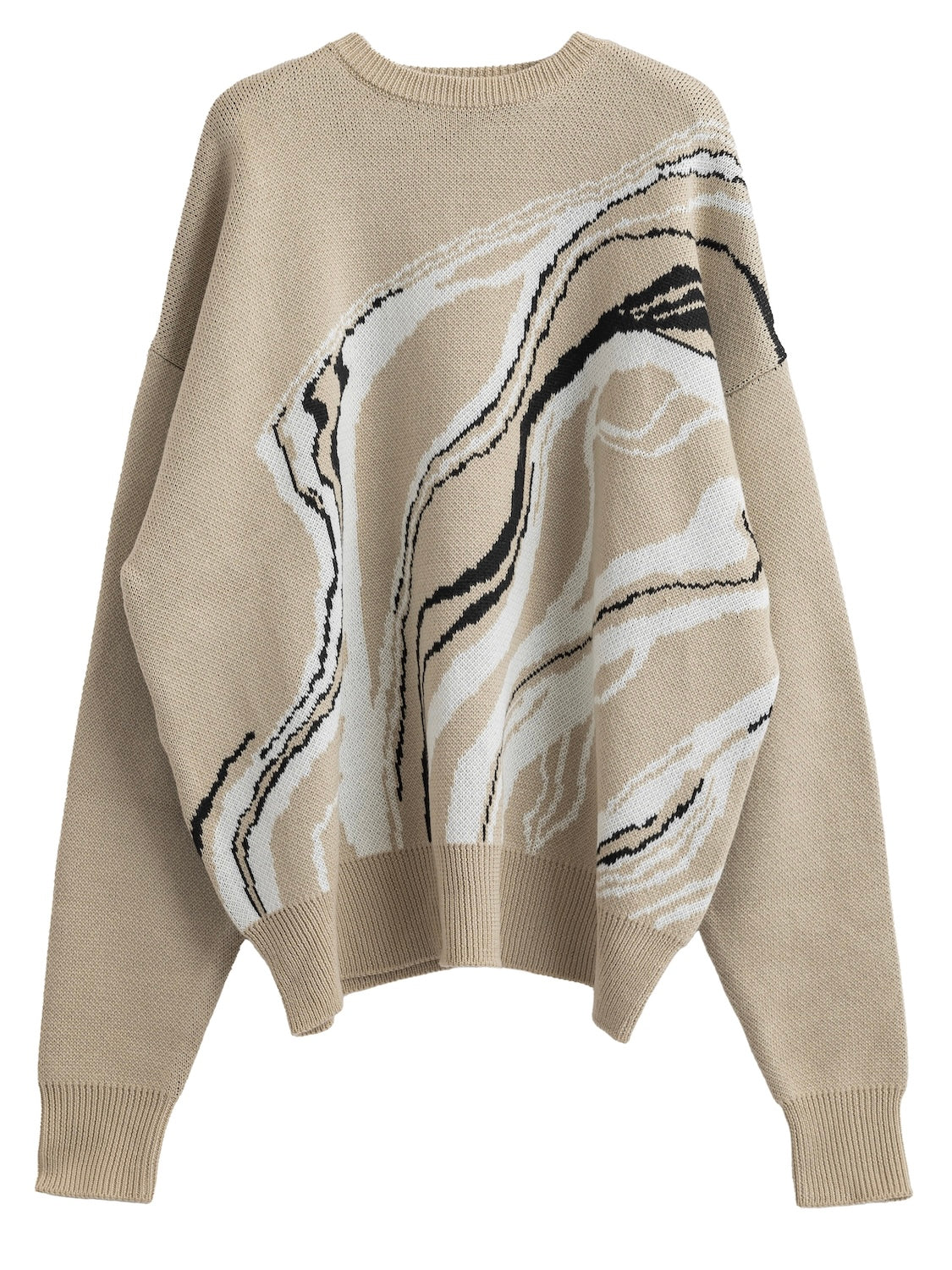 Marble Long-sleeve Pullover