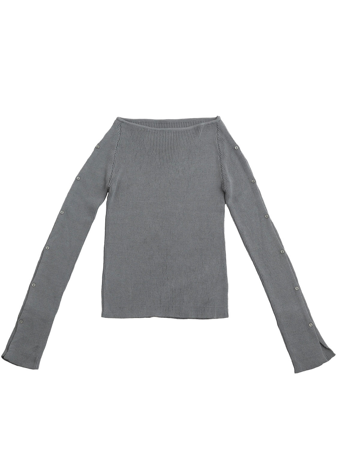 BUTTON-SLEEVE ニット トップス
