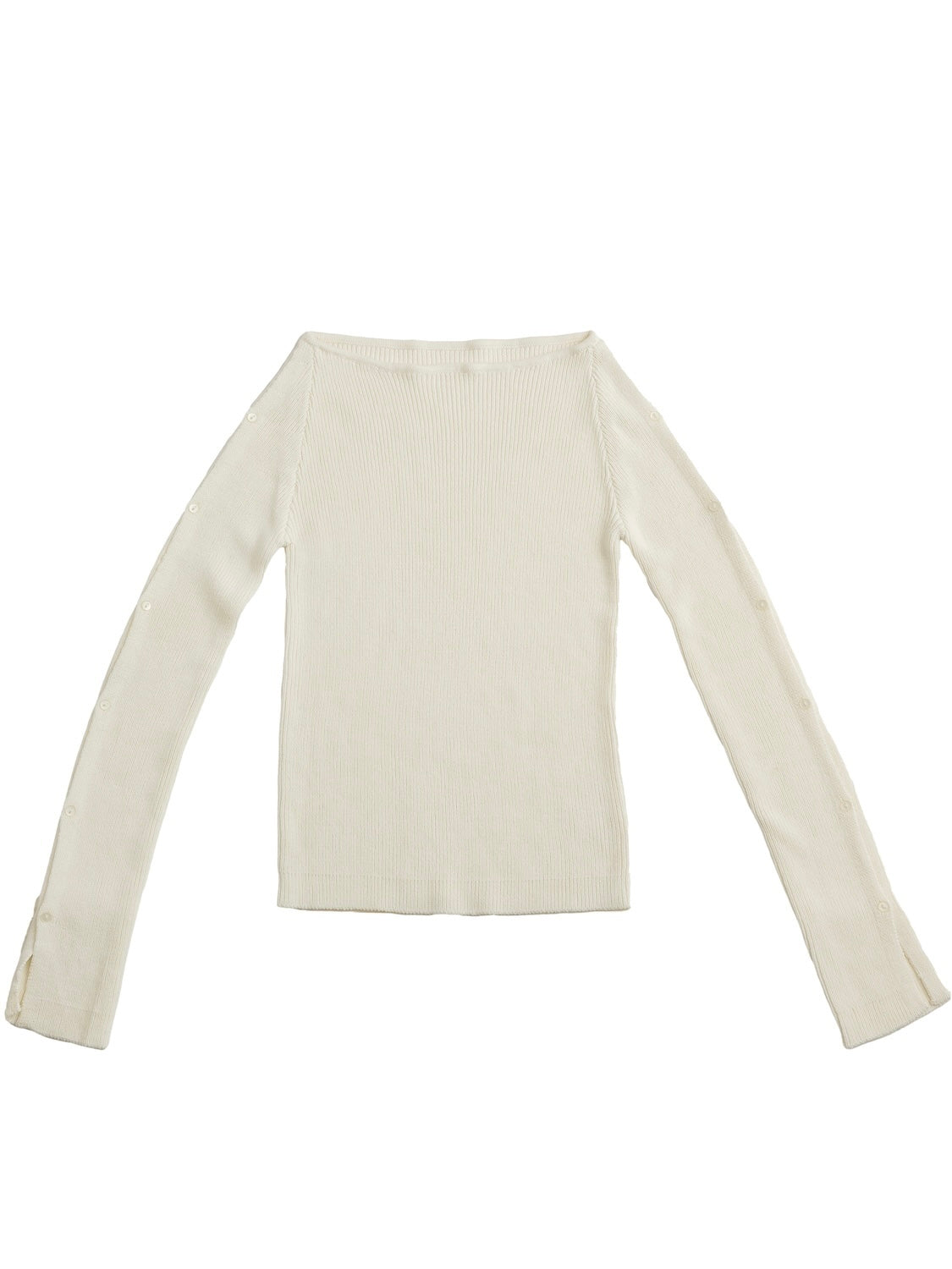 BUTTON-SLEEVE ニット トップス