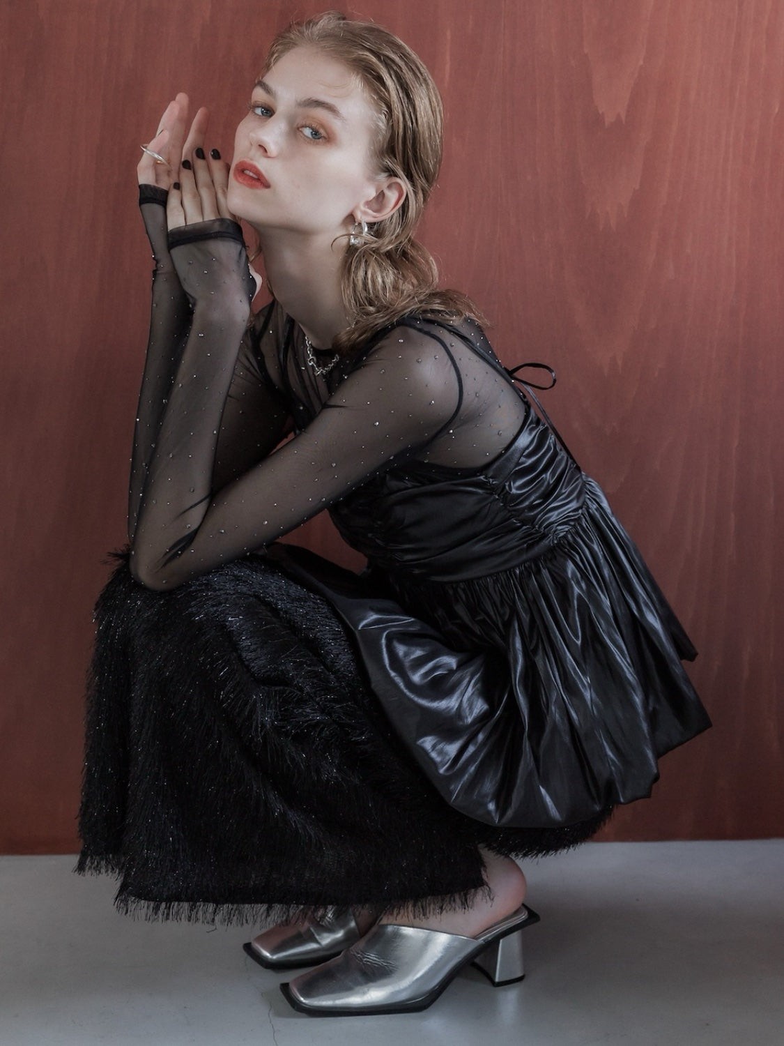 Relax Shaggy Long Skirt