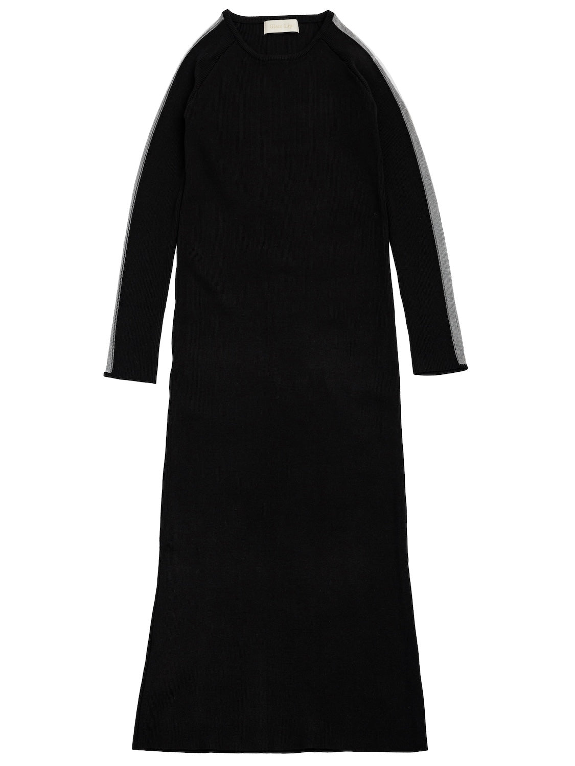 Mesh ライン スリーブ ワンピース