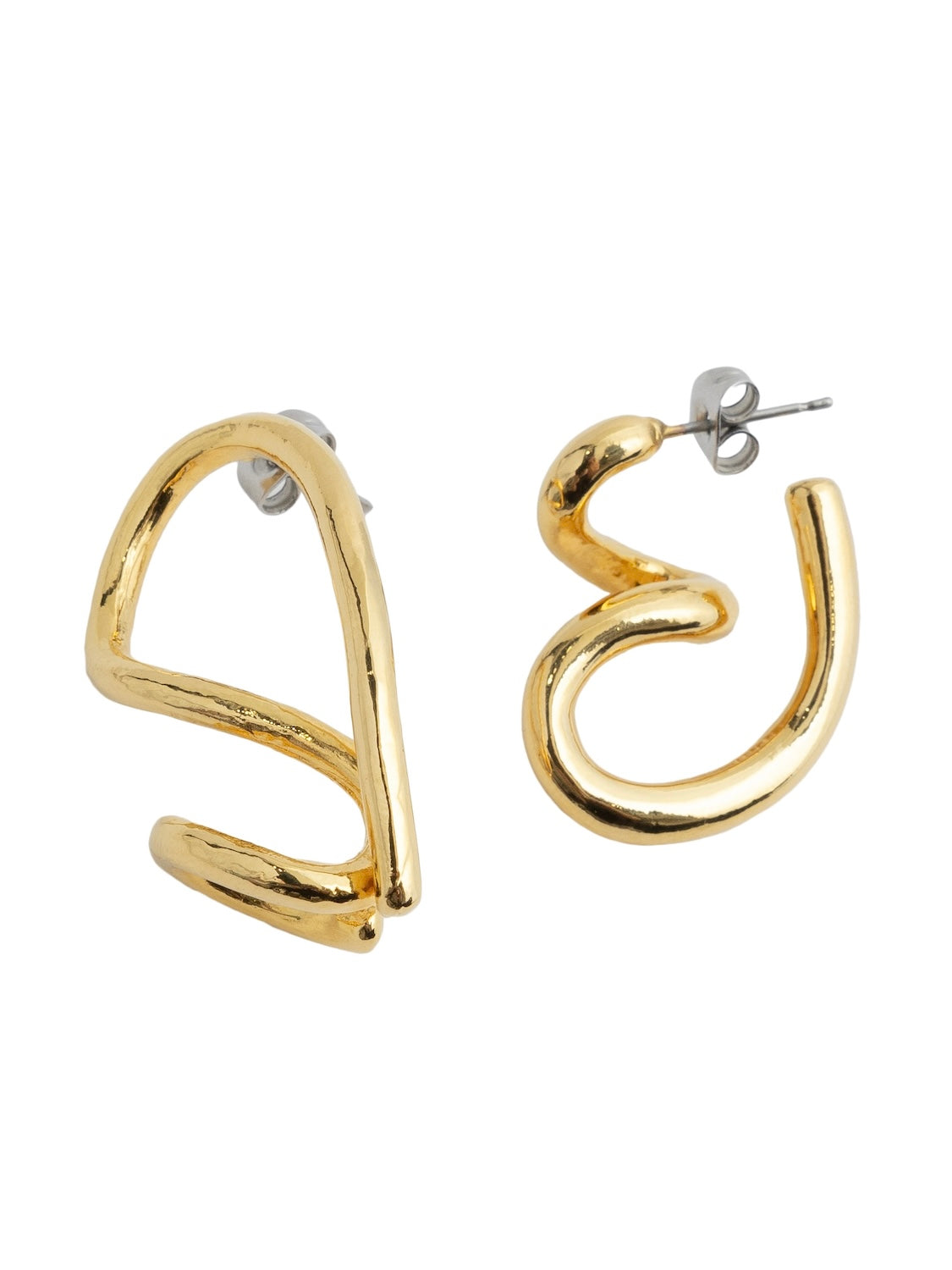 Asymmetrical Design Earrings