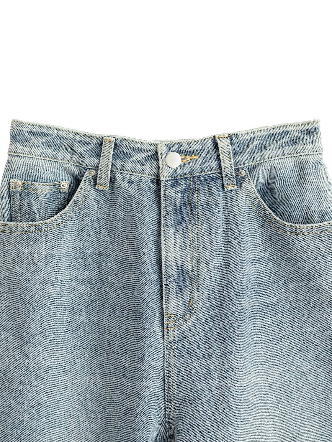 ウォッシュ ワイド プレーン Denim